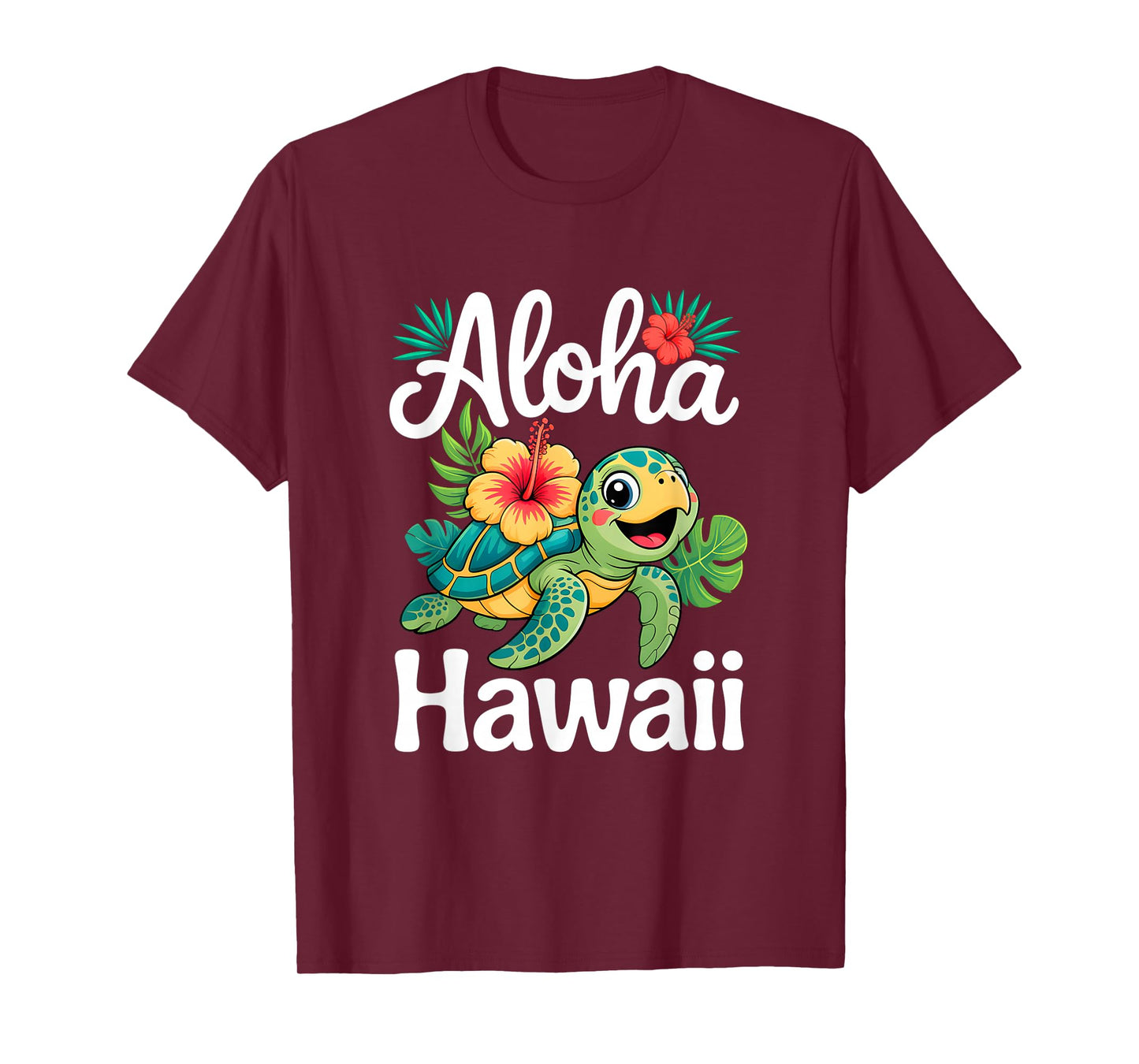 Aloha Hawaii Turtle Hawaiian Island Kids Men Women Boy Girls T-Shirt