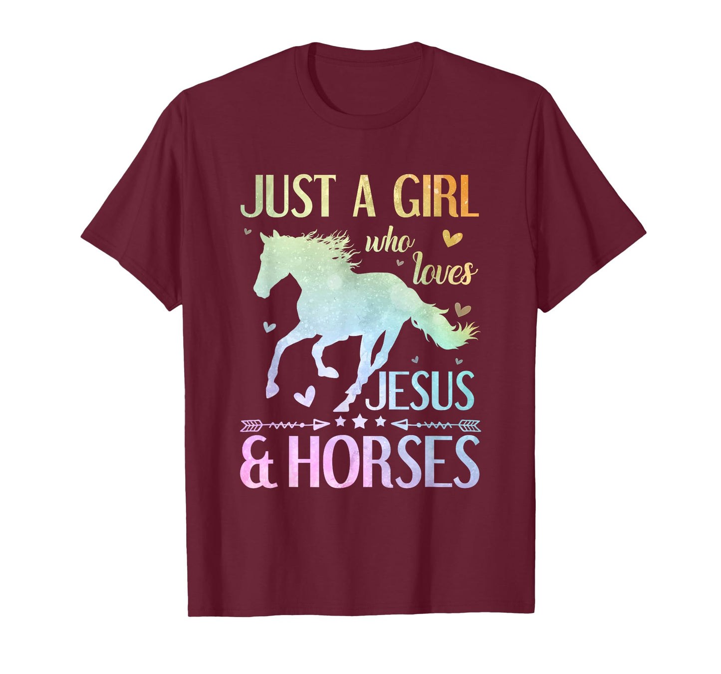 Jesus And Horses, Horse Gifts For Girls, Women T-Shirt