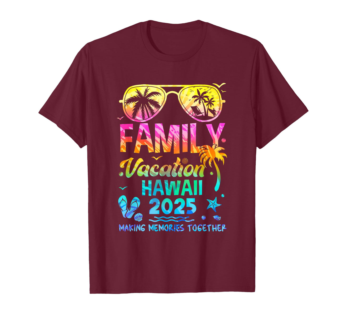 Family Vacation 2025 Hawaii Matching Memories Together T-Shirt