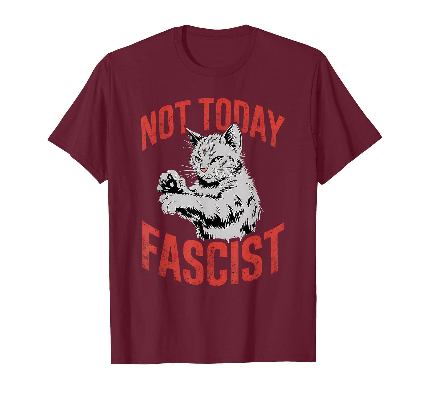 Not Today Fascist Funny Meme Fascism Women Men T-Shirt