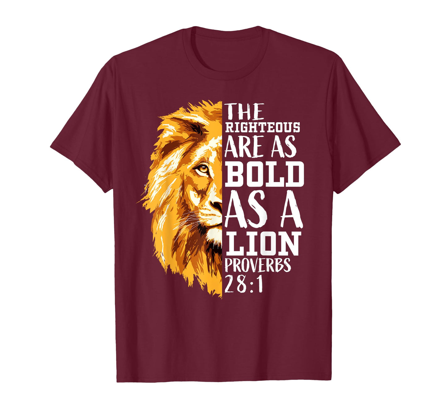 Lion of Judah Christian Bible Verse Gifts Men Dad Graphic T-Shirt