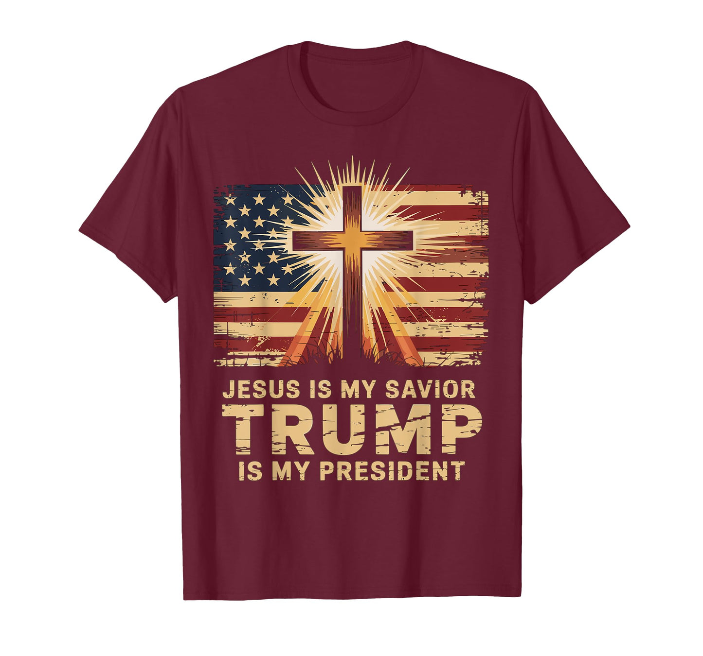 Jesus Is My Savior Trump Is My President Biblical T-Shirt