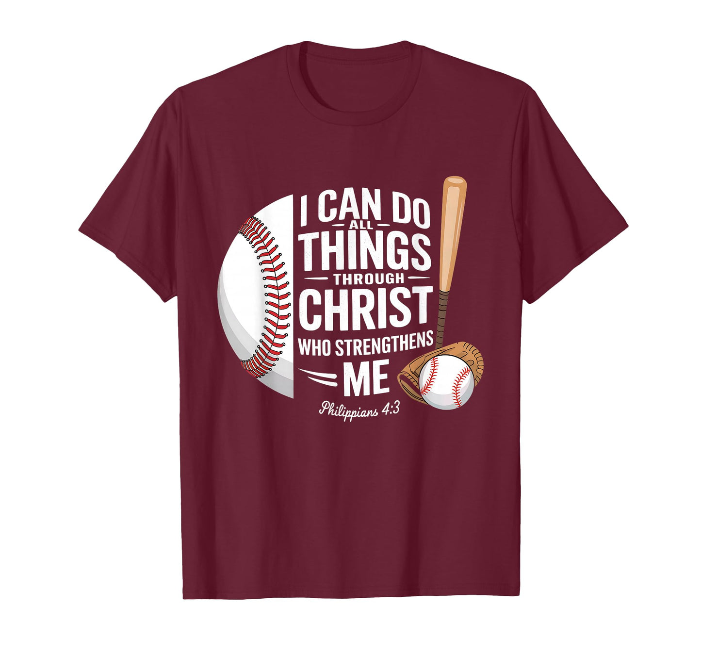 Christian Baseball Player Inspiration with Powerful Bible T-Shirt