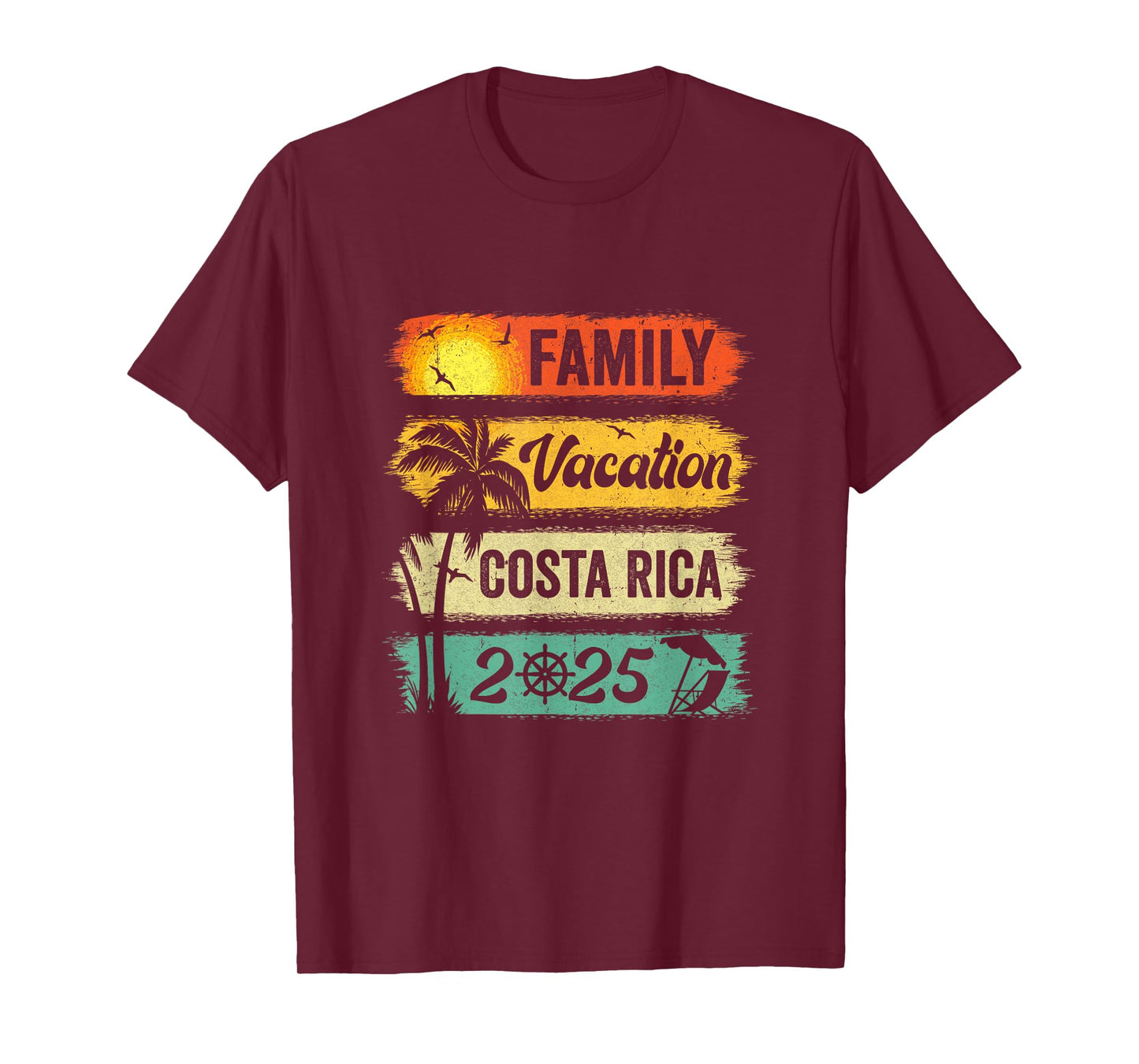 Family Costa Rica Vacation 2025 Funny Matching Group Family T-Shirt