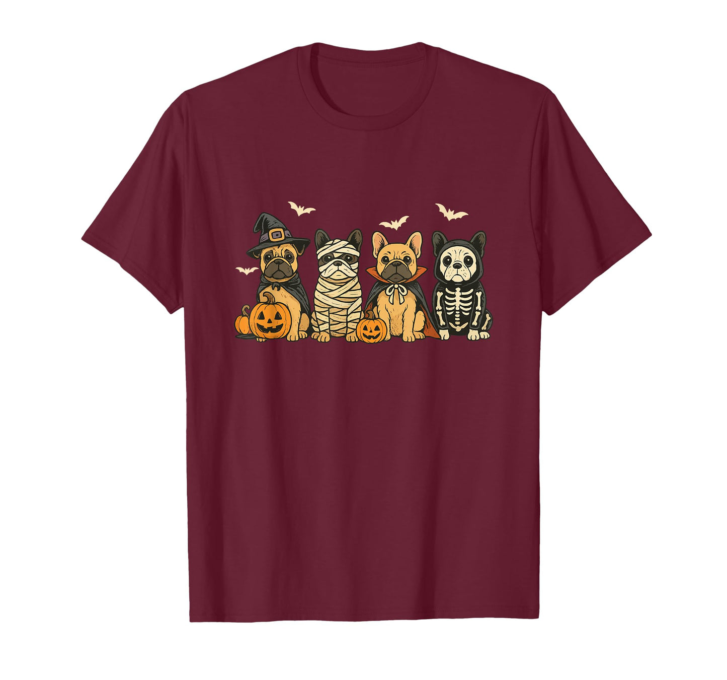 Mummy French Bulldog Halloween French Bulldog Witch Dog Mom T-Shirt