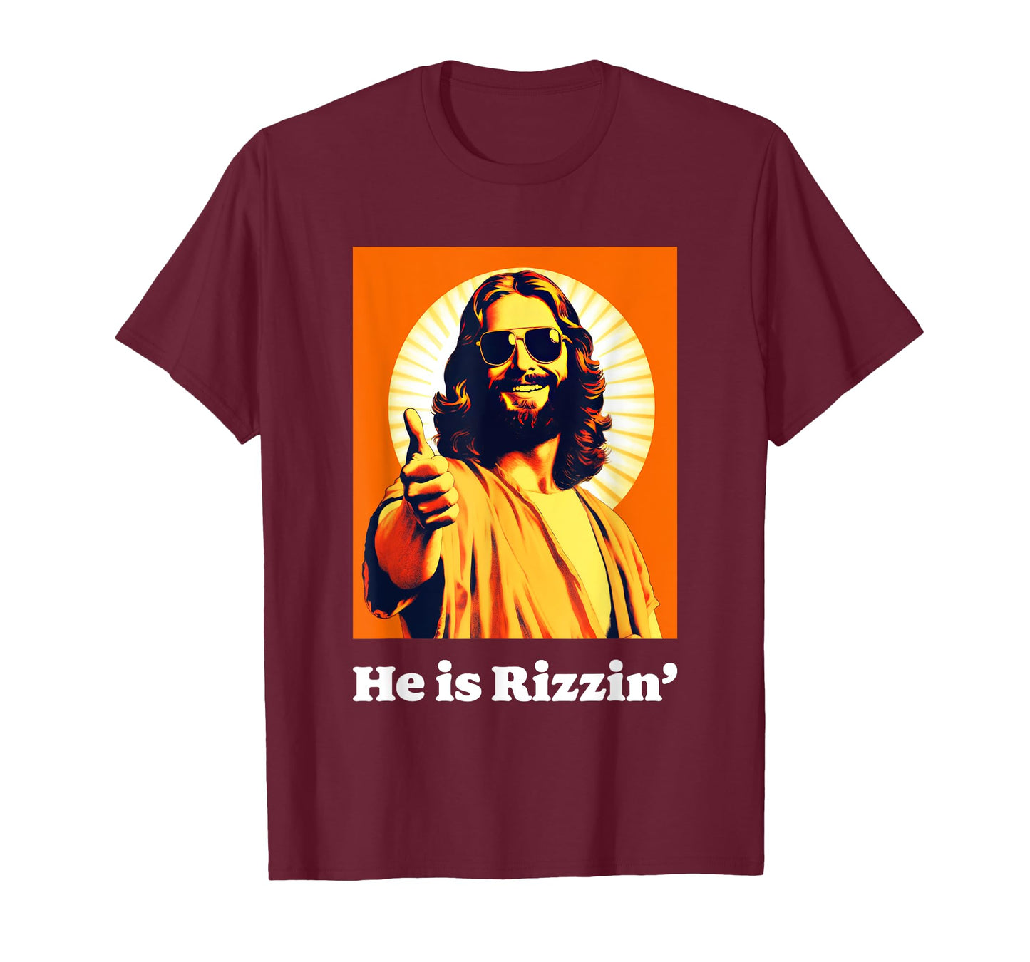 He Is Risen Cool Jesus Rizzin Funny Easter T-Shirt