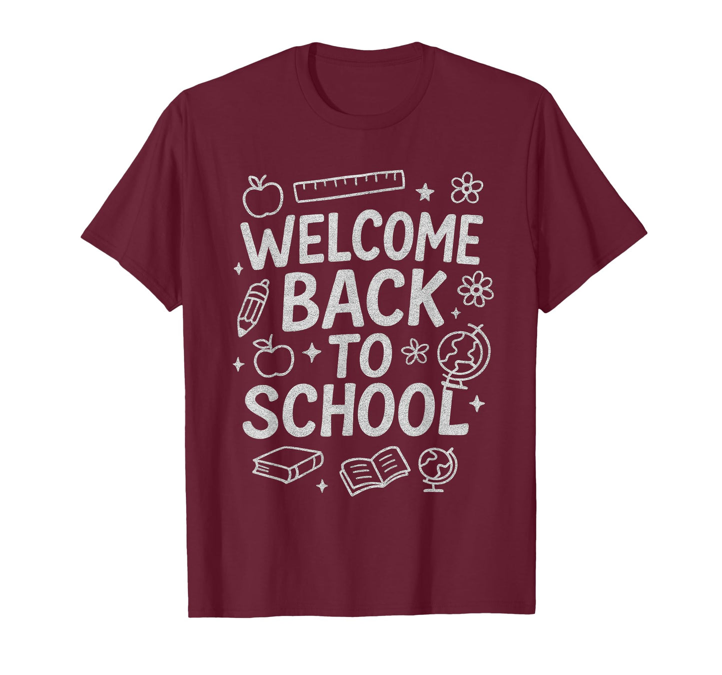 Welcome Back to School Funny Cute Chalkboard Humor Meme T-Shirt