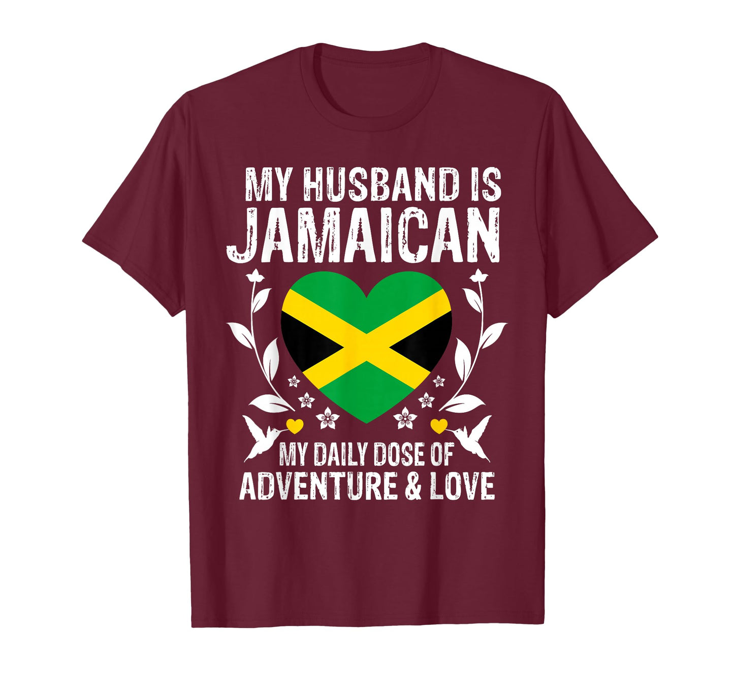 My Husband Is Jamaican Husband Jamaica Flag T-Shirt