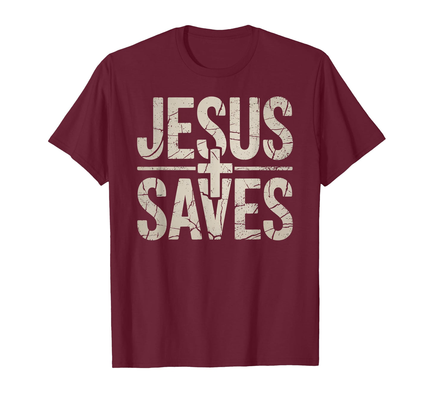 Jesus Saves Cross Christian Religious Faith Mens T-Shirt