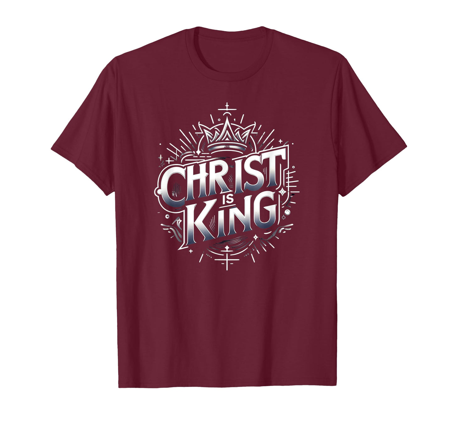 Christ Is King - Christian Crown of Thorns Jesus Is King T-Shirt