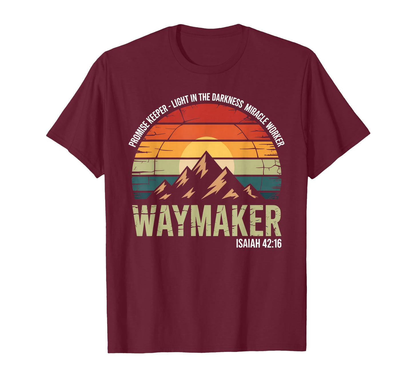 Waymaker Vintage Promise Keeper Miracle Worker Christian T-Shirt