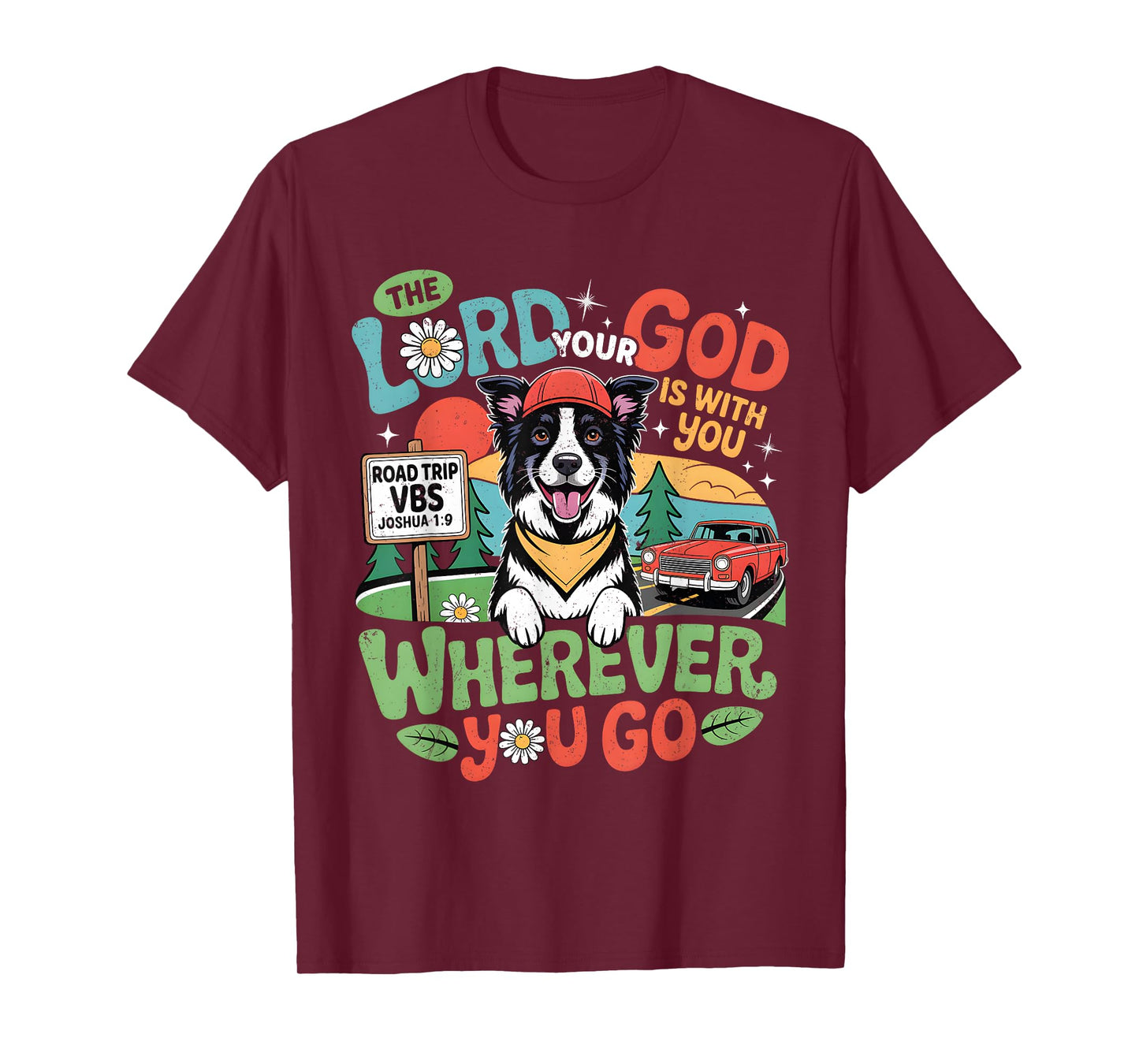 Road Trip VBS 2025 Christian Dog Bible Theme T-Shirt for Men Women Kids