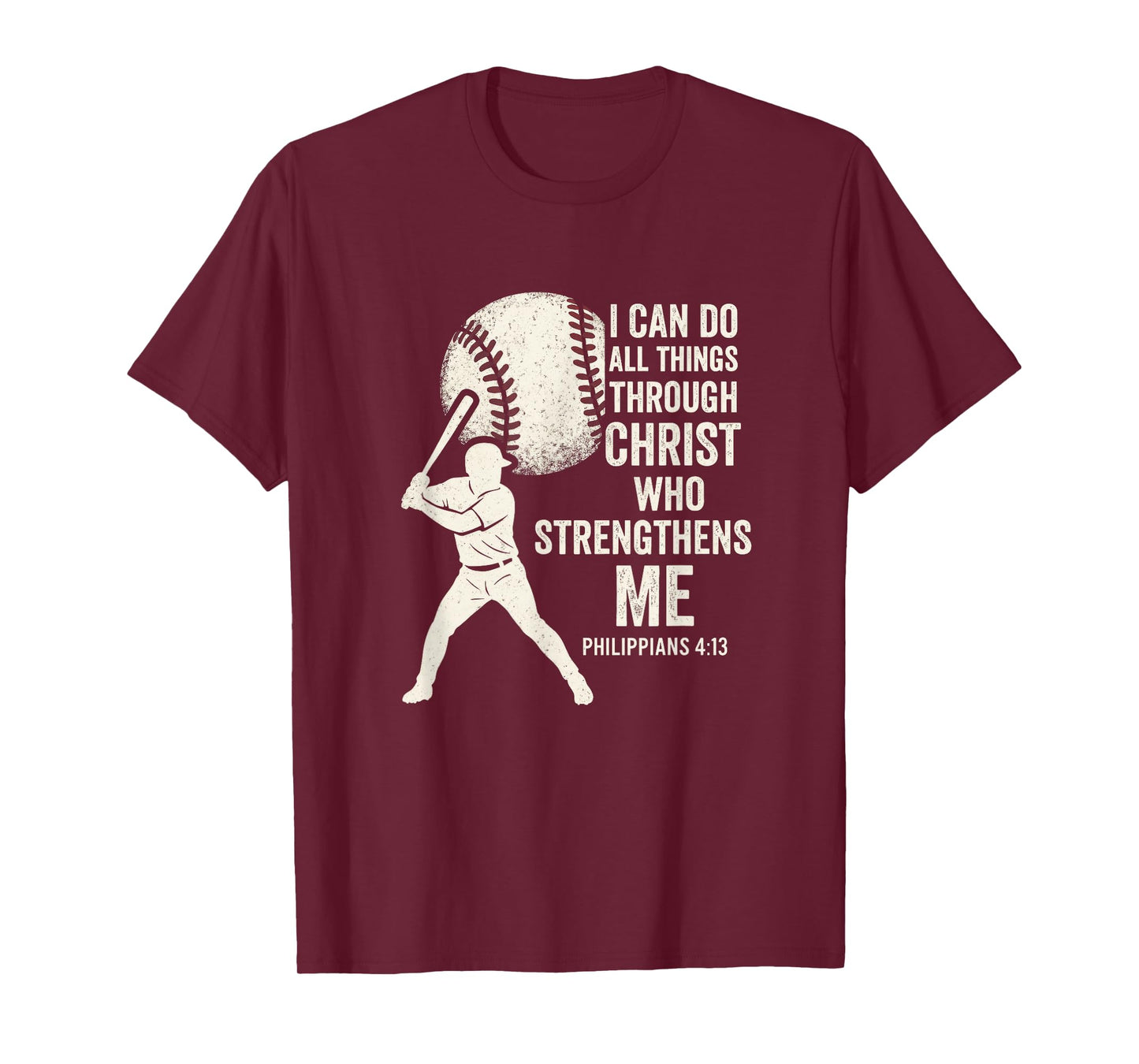 I Can Do All Things - Christian Baseball Faith T-Shirt