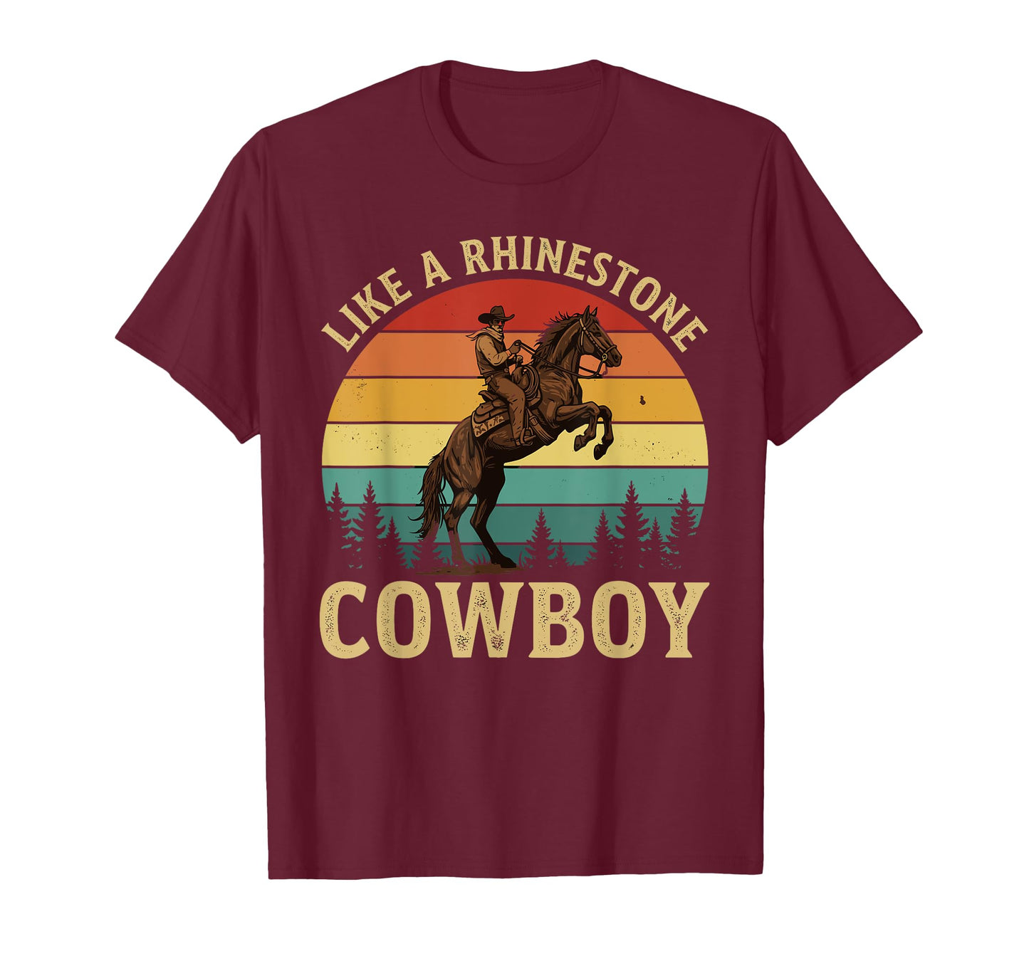 Like a Rhinestone Cowboy for Horse Riders for Christ T-Shirt