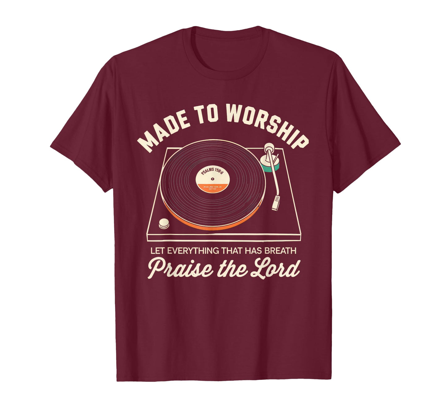 Worship Tshirt Christian Music Retro Cassette Psalms 150:6 T-Shirt