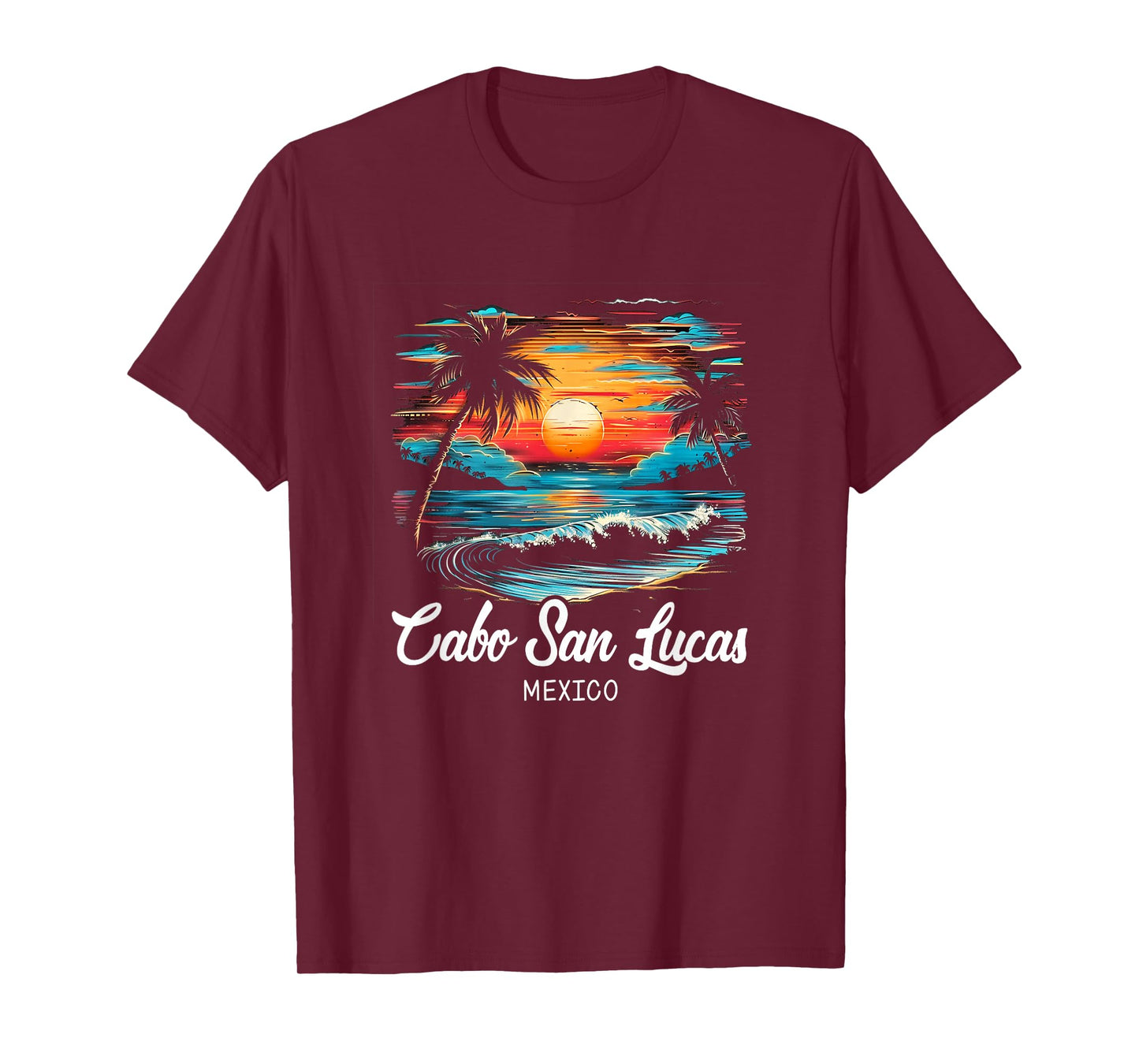 Family Vacation Retro Sunset Mexico Cabo San Lucas T-Shirt