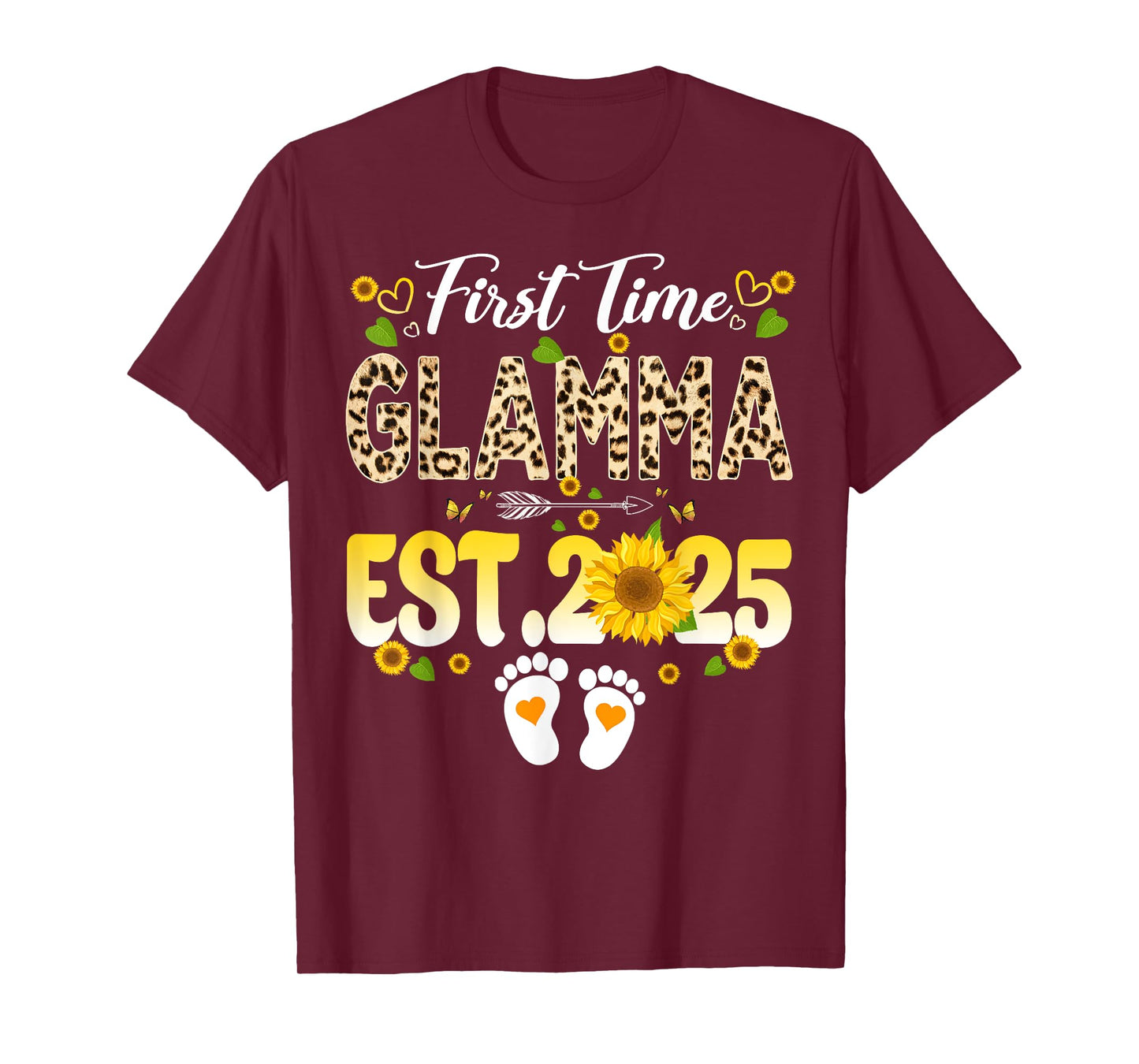 Soon to be Glamma 2025 Mother's Day First Time Mom Pregnancy T-Shirt