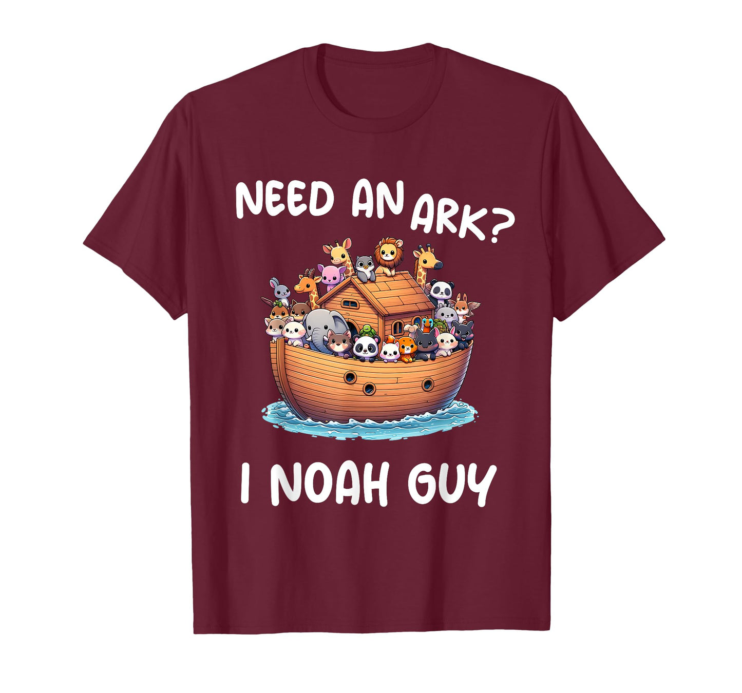 Anime Need An Ark? I Noah Guy Christian Funny Gifts Animal T-Shirt