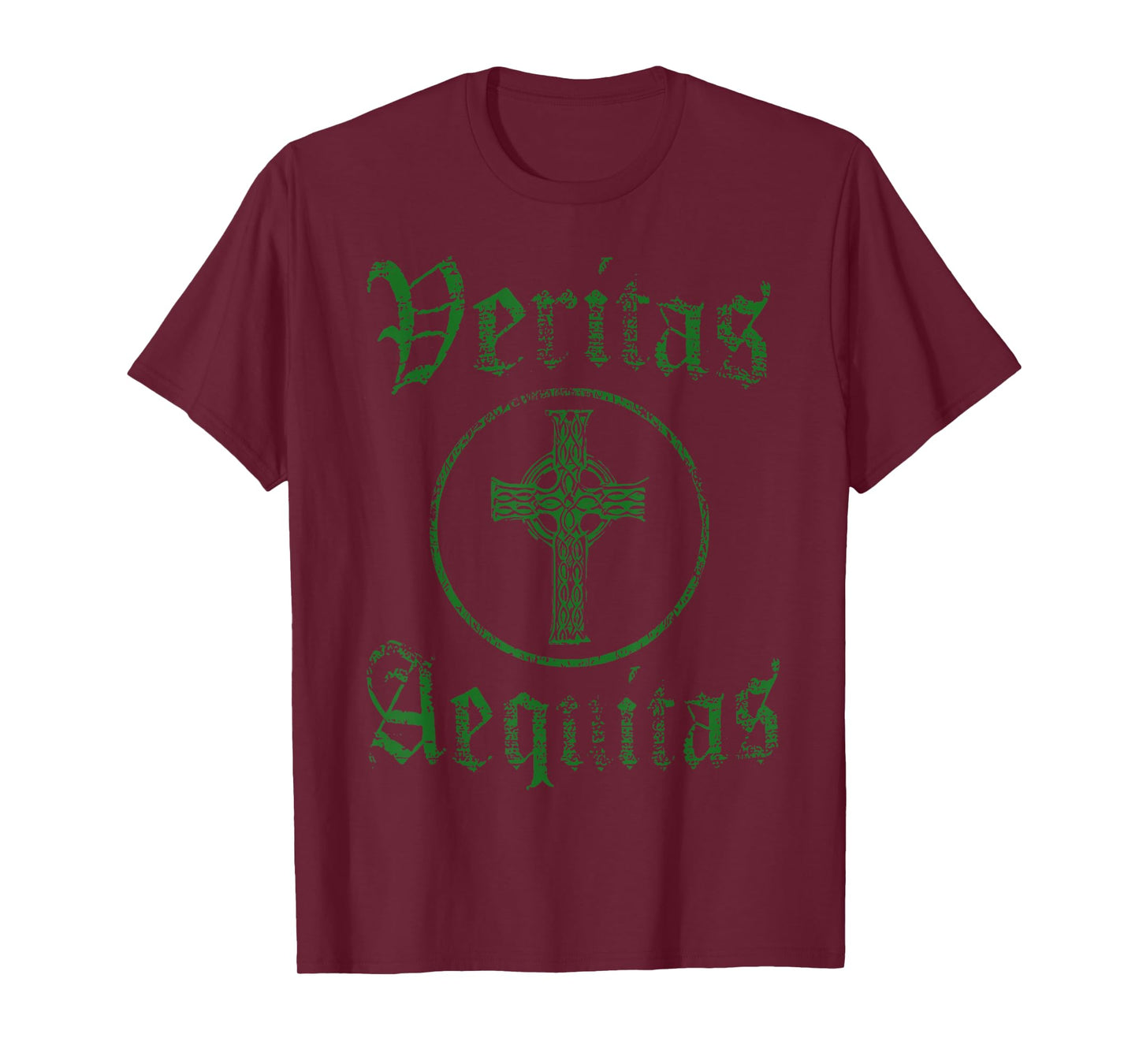 Veritas Aequitas Celtic Truth Justice prayer St Patricks Day T-Shirt