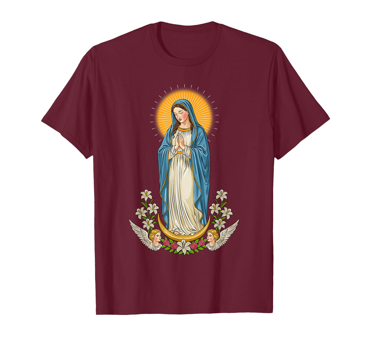 Virgin Mary Christian Art T-Shirt