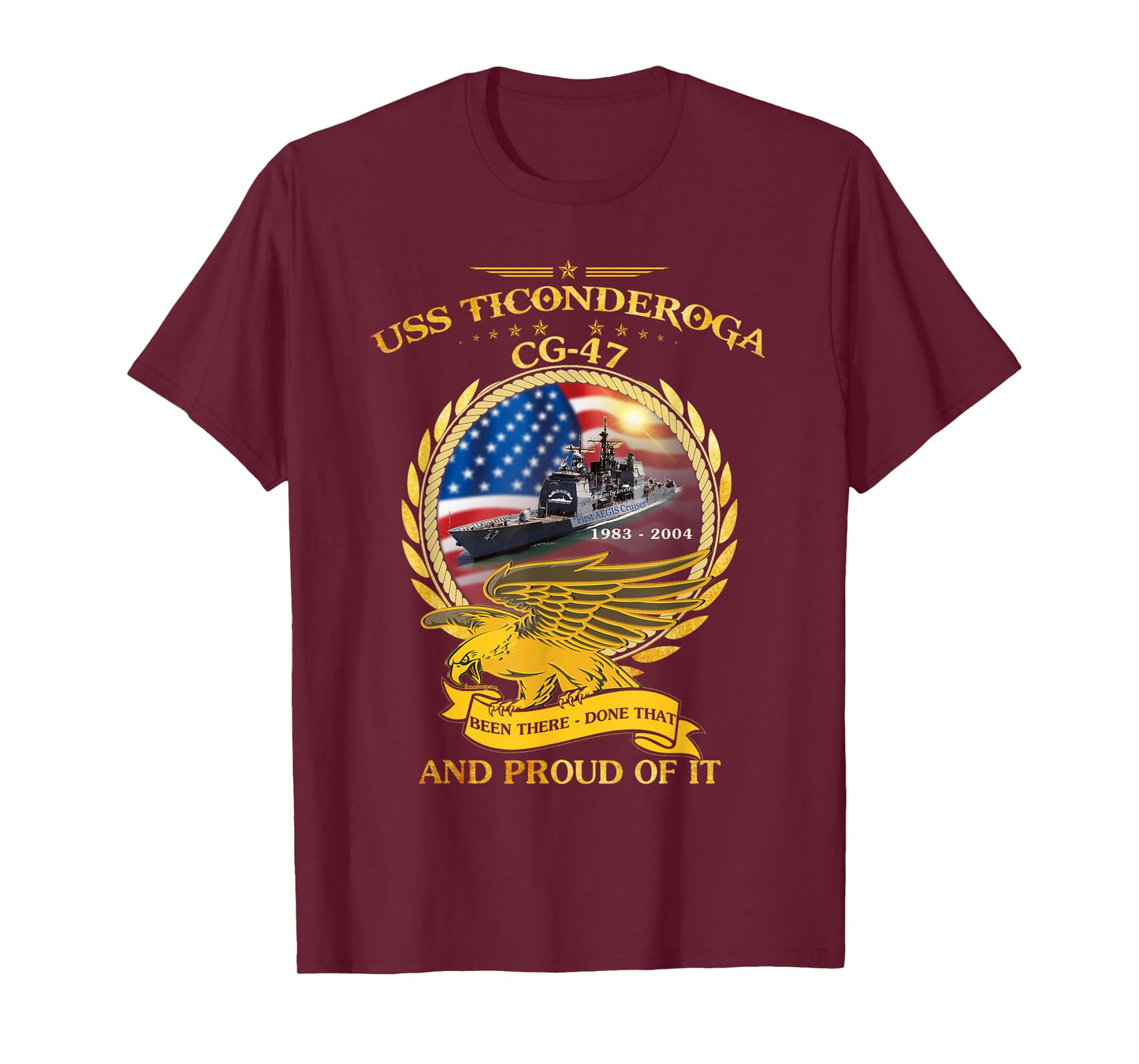 USS Ticonderoga (CG-47) 1983 - 2004 T-Shirt