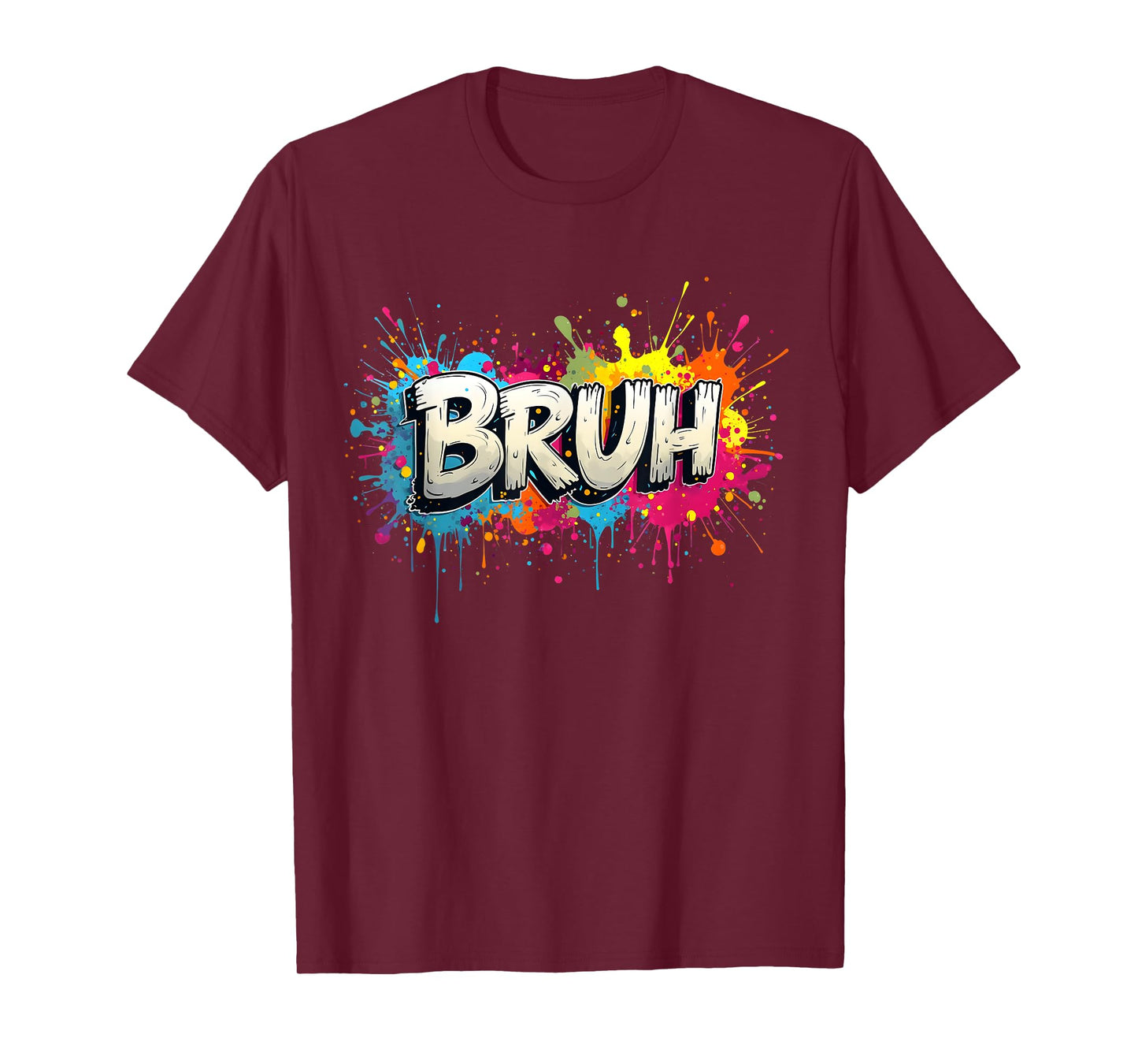 Bruh Meme Funny Saying Teens Graffiti Aesthetic Kids Boys T-Shirt