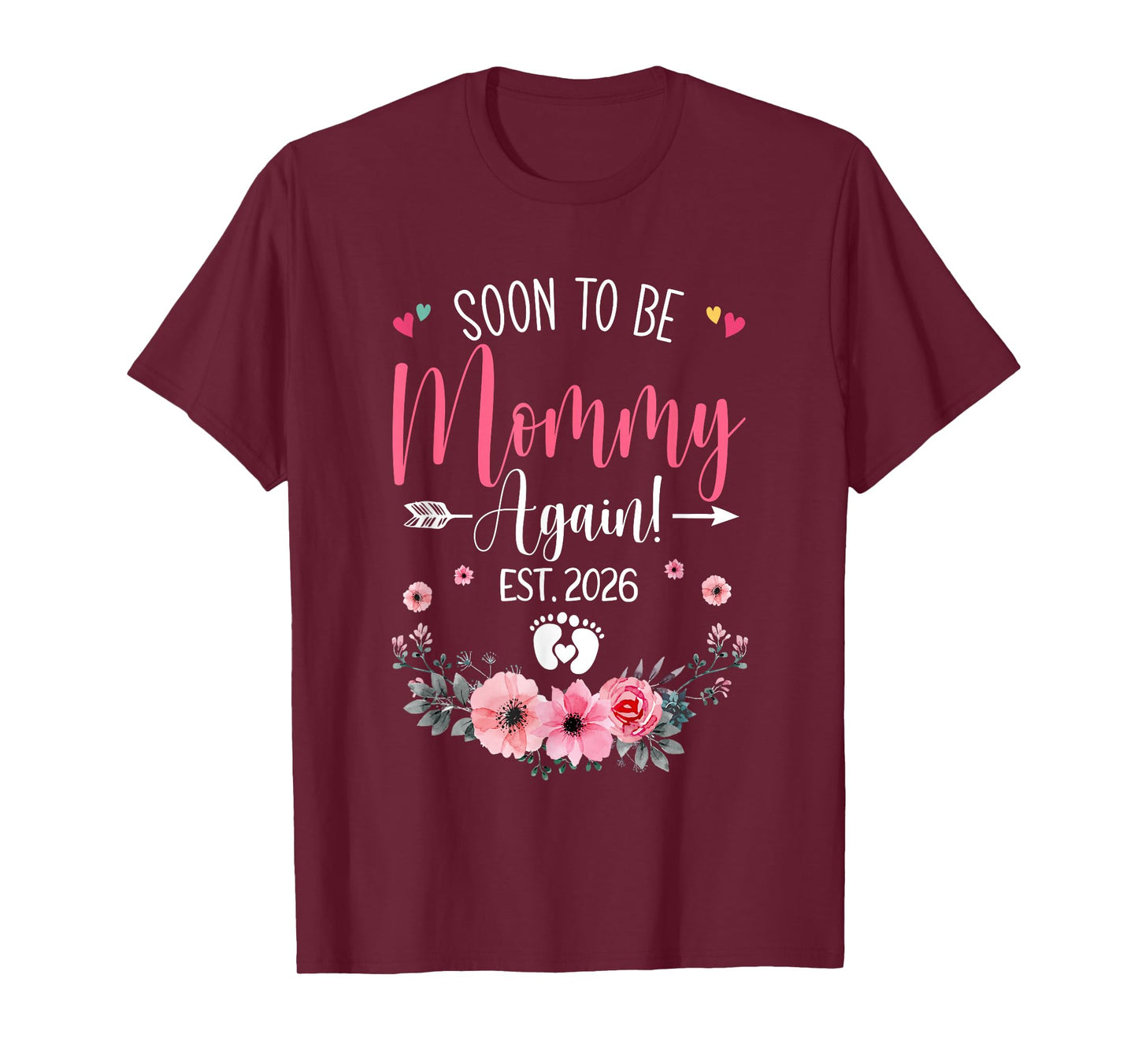 Soon To Be Mommy Again Est 2026 Mothers Day T-Shirt