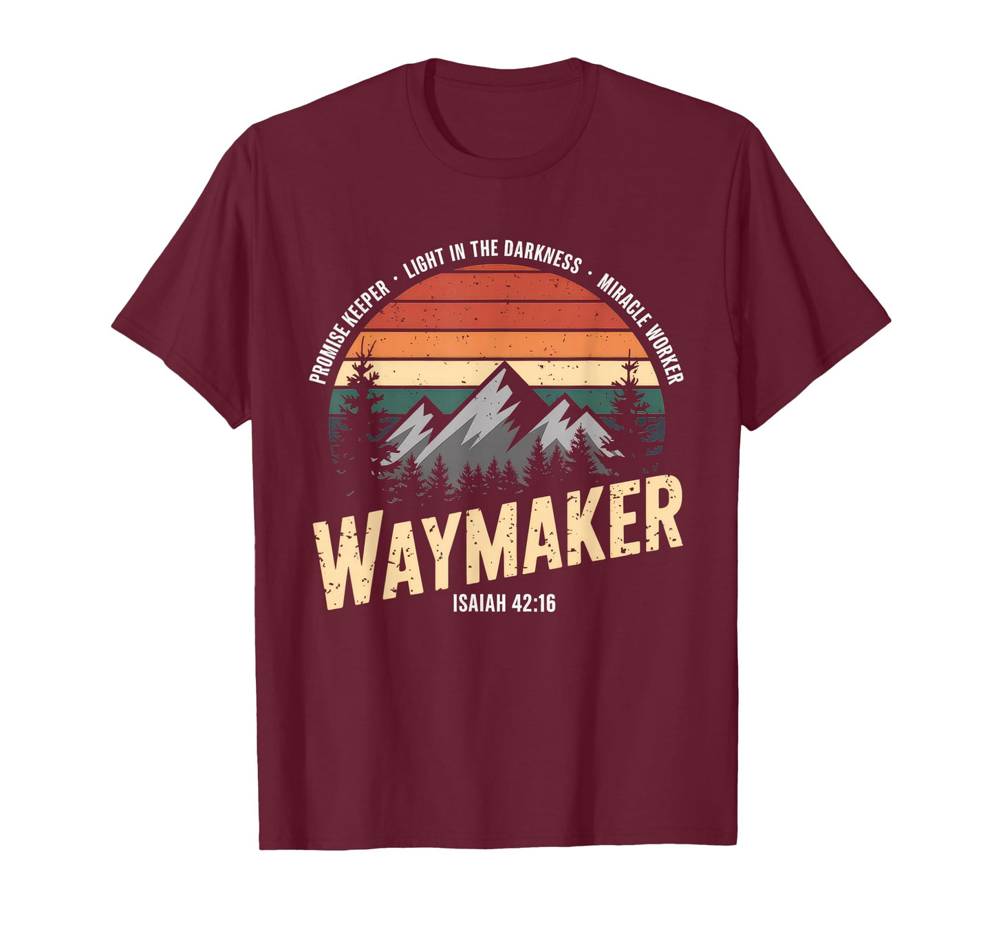 Waymaker Tshirt Promise Keeper Miracle Worker God Christian T-Shirt