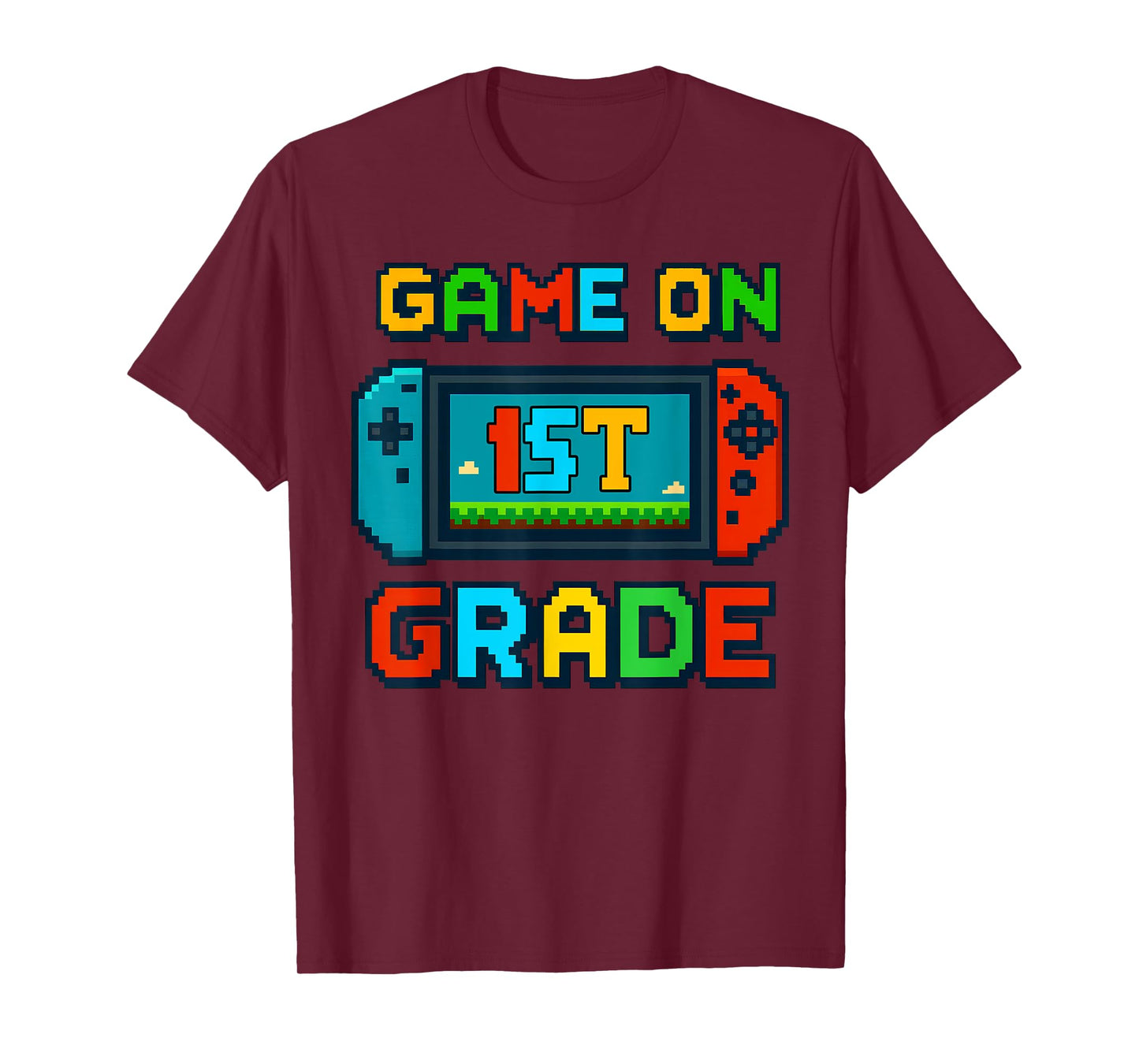 Game On 1st Grade Back to School Video Gamer First Grade T-Shirt