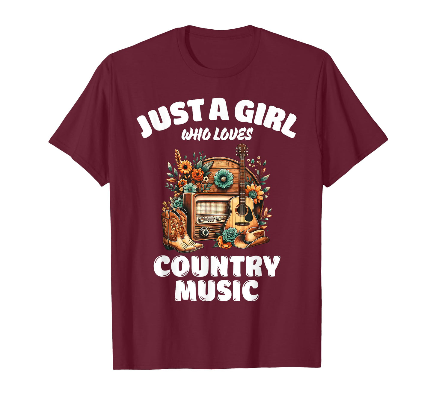 Just A Girl Who Loves Country Music, Music Lover T-Shirt