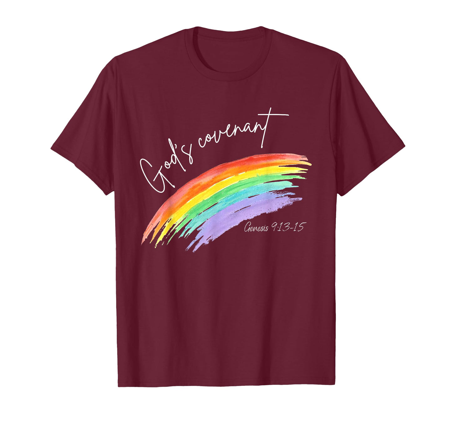 God's Covenant Genesis 9:13-15 Rainbow God's Believers T-Shirt