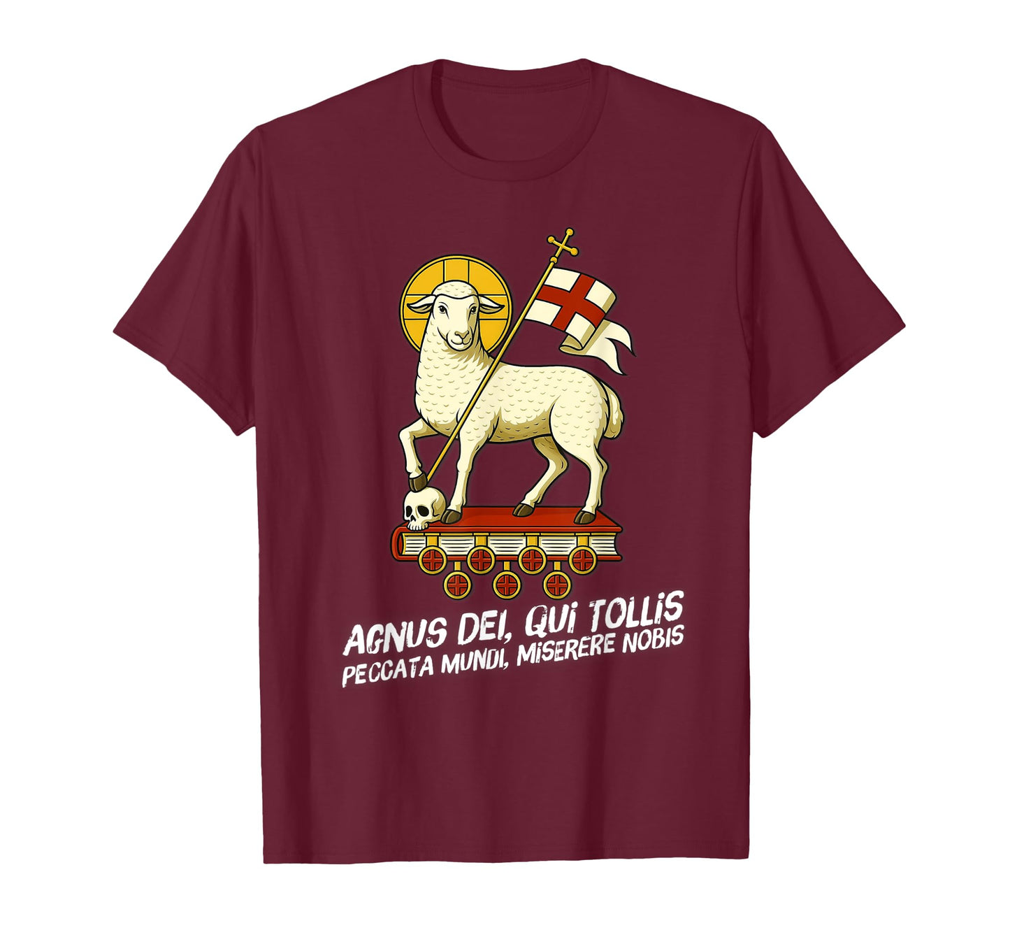 Agnus Dei Sanctus Traditional Latin Mass Catholic T-Shirt