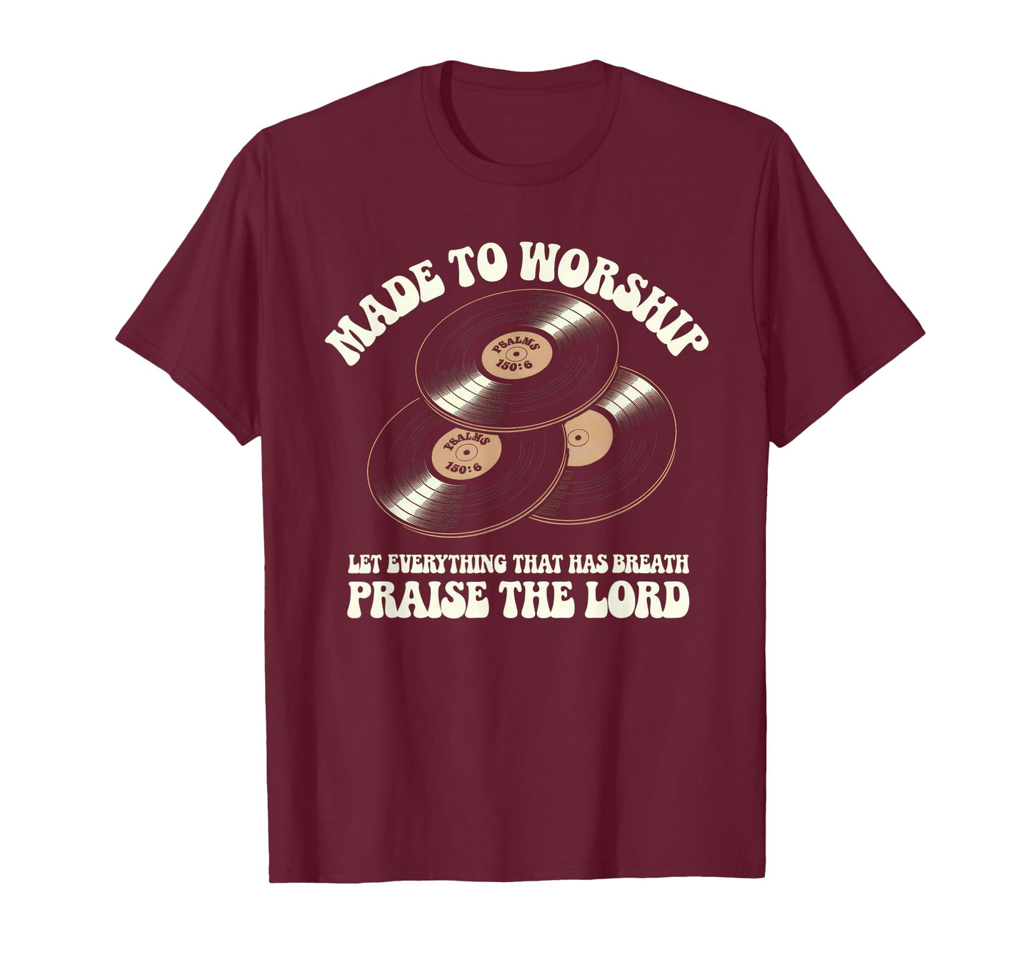 Worship Tshirt Christian Music Retro Cassette Psalms 150:6 T-Shirt