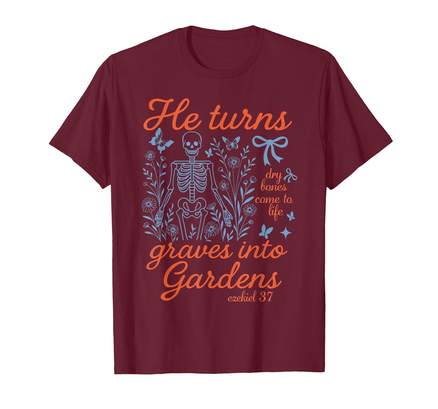 Christian Halloween, Skeleton Halloween Season, Bible Verse T-Shirt
