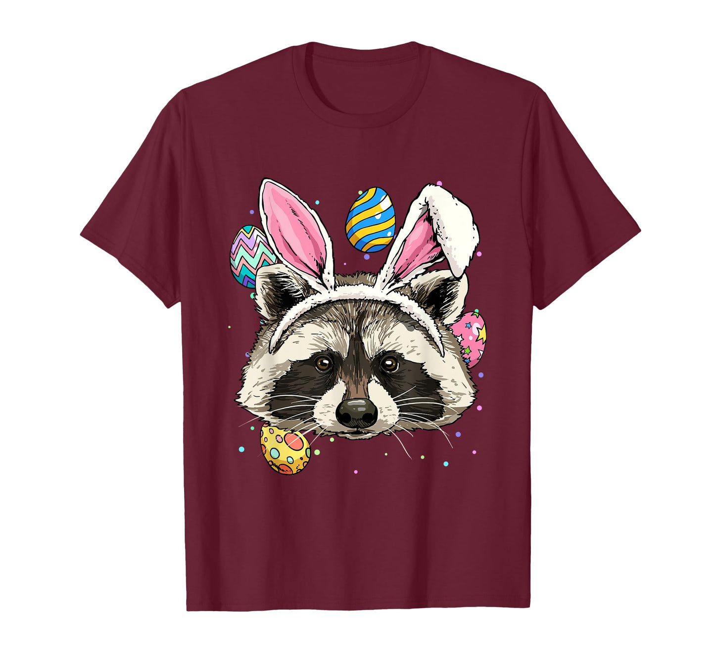 Easter Bunny Raccoon Lover Funny Easter Raccoon T-Shirt