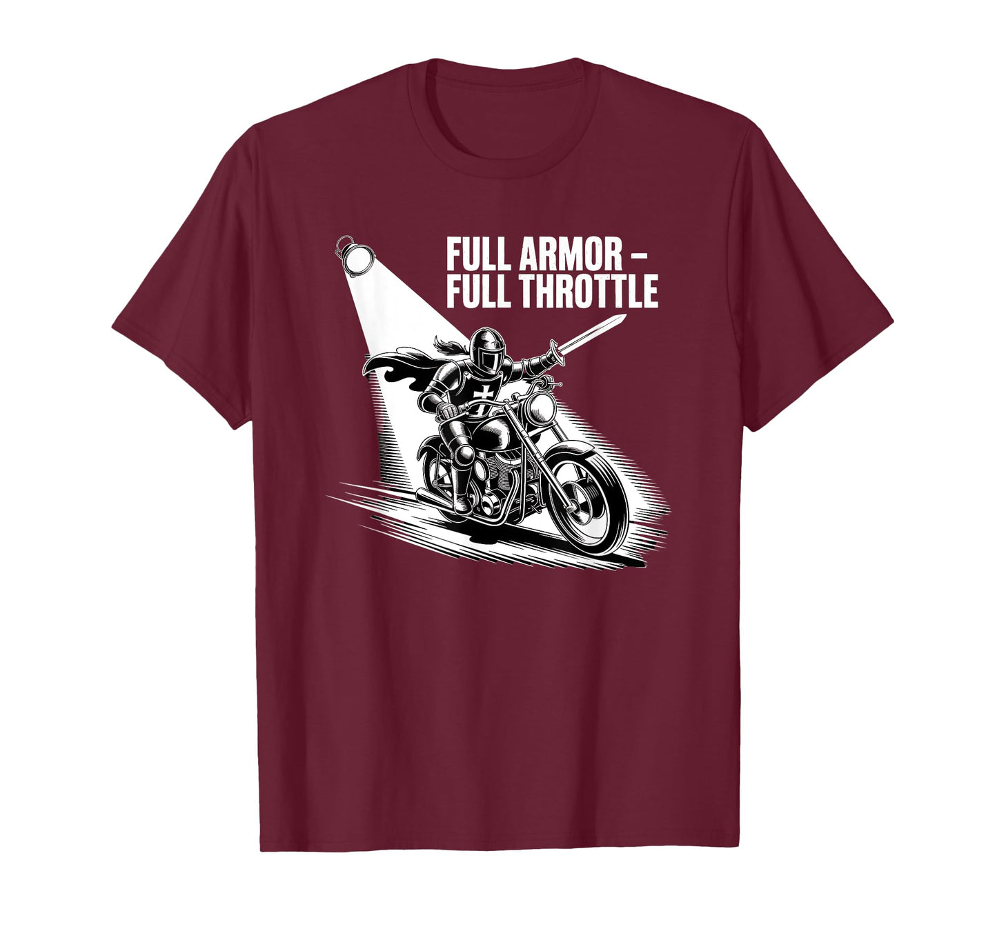 Full Armor Full Throttle Christian Biker Spirit T-Shirt