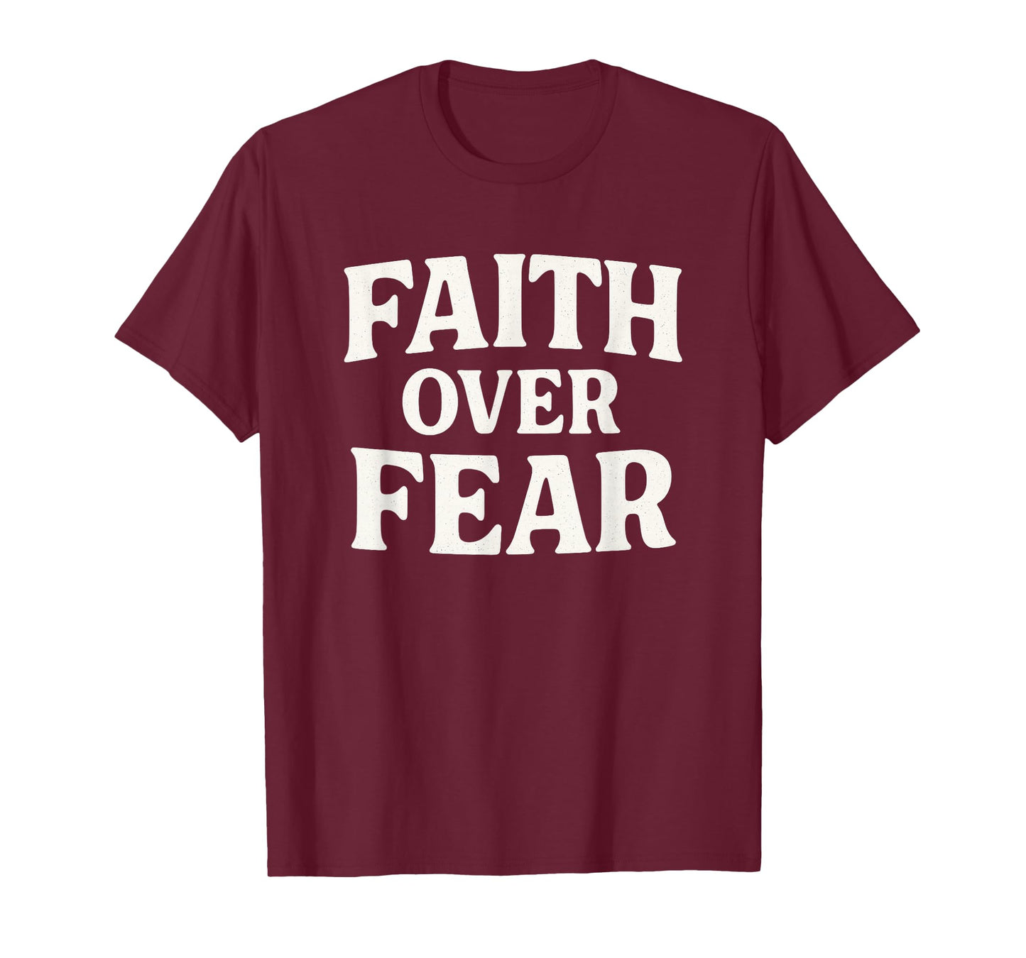 Faith Over Fear Christian Retro Design T-Shirt