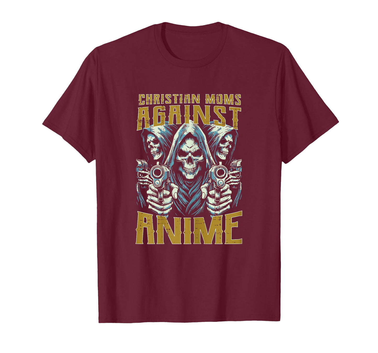 Christian Mom Against Anime Funny Bootleg Cringe Mama Women T-Shirt