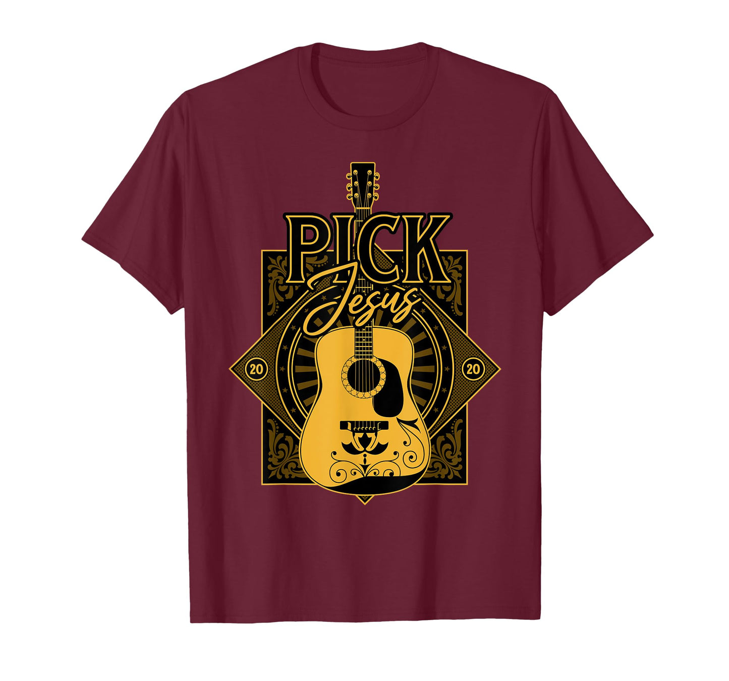 Pick Jesus - Funny Christian Pastor Guitar Worship Leader T-Shirt
