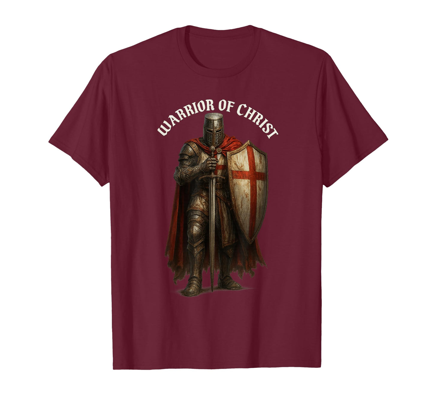 Warrior of Christ - Catholic Templar Knight Crusader T-Shirt