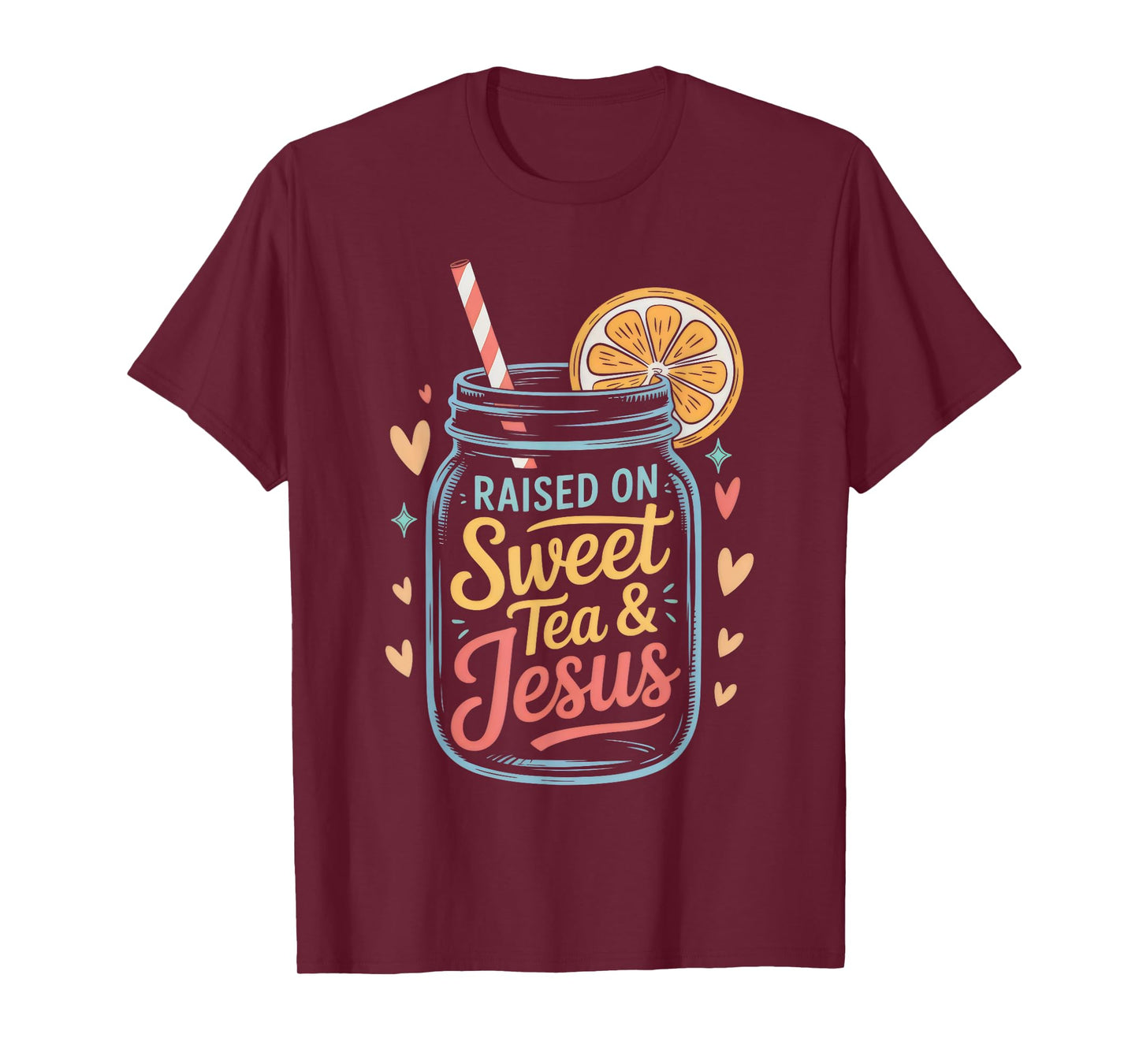 Sweet Tea & Jesus Southern Christian Faith T-Shirt