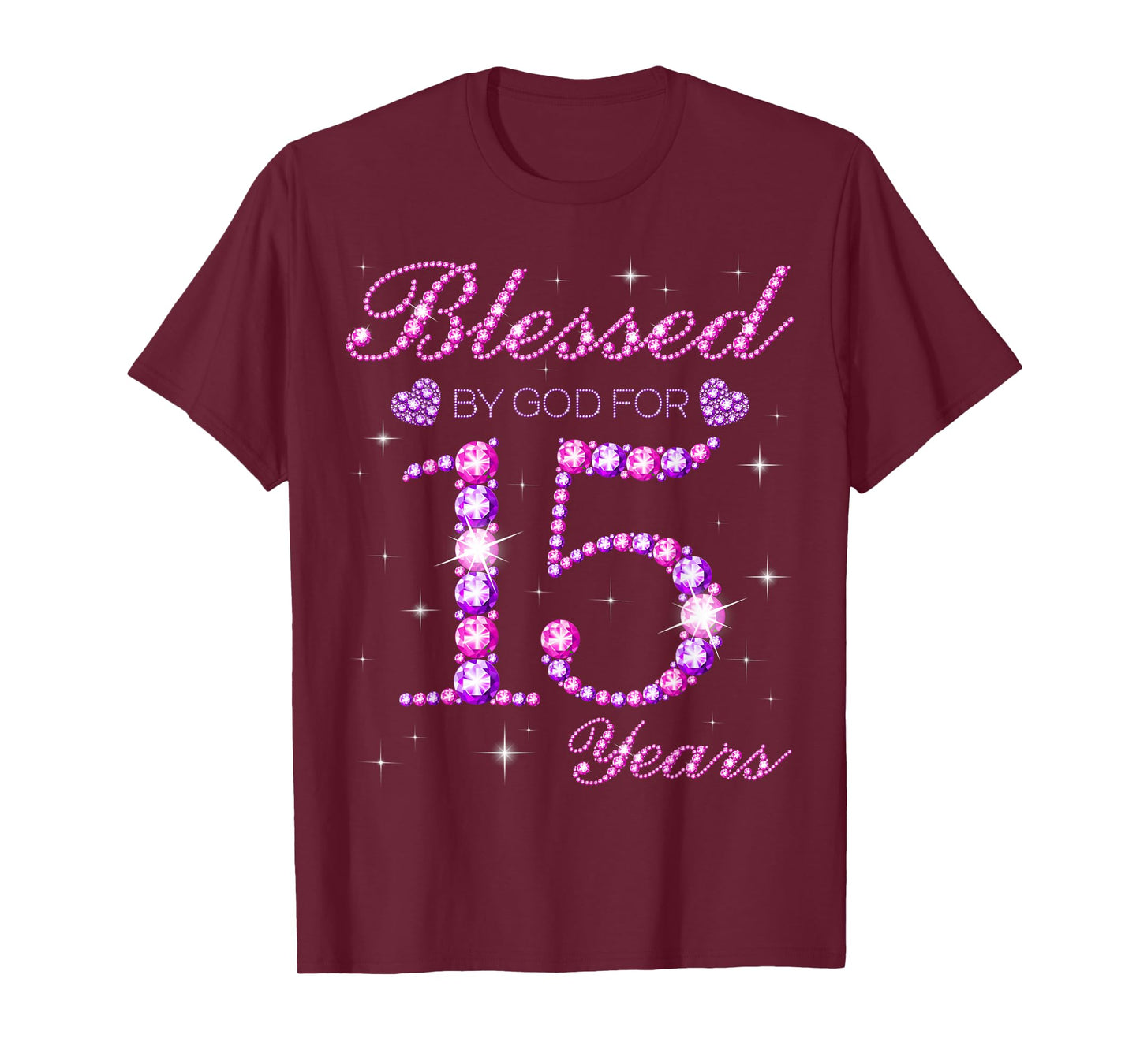 Blessed by God for 15 Years Old 15th Birthday Party T-Shirt