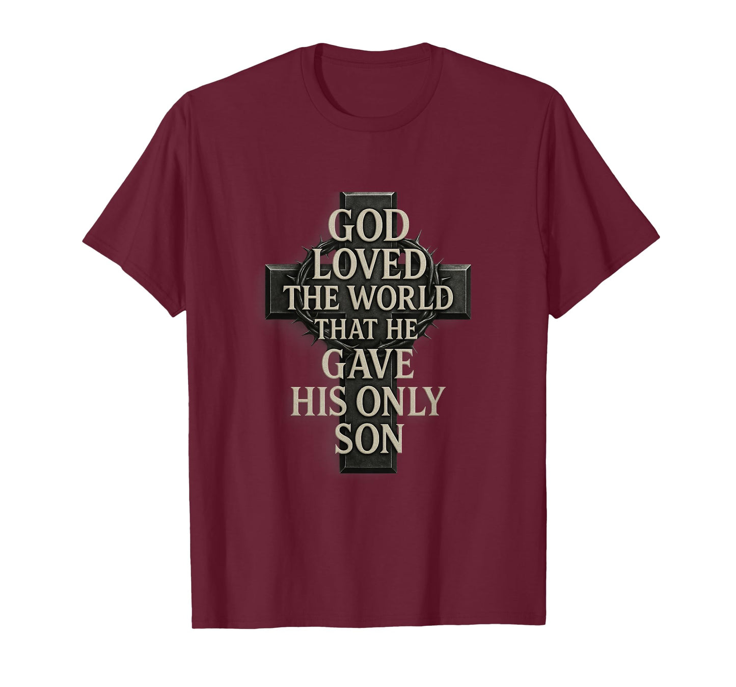 GOD Loved The World... Jesus, Cross, Religion Design T-Shirt