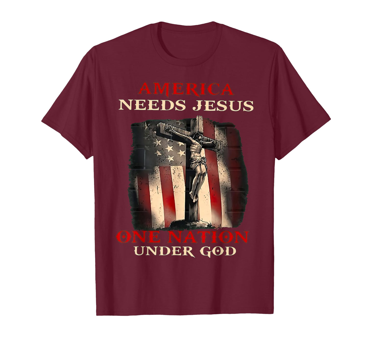 America Needs Jesus One Nation Under God T-Shirt
