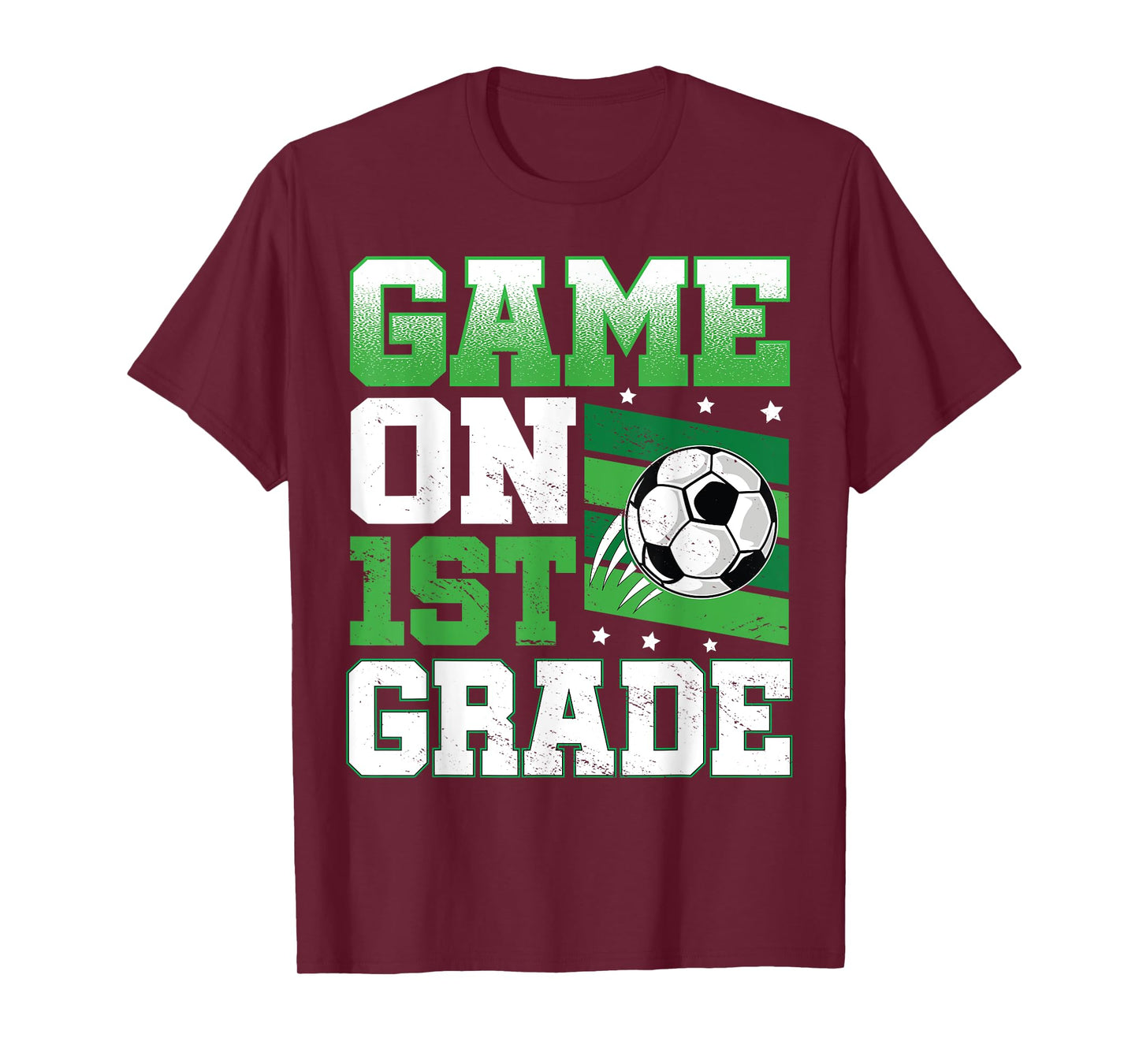 Soccer Game On 1st Grade Back To School Cute Sports Boys T-Shirt