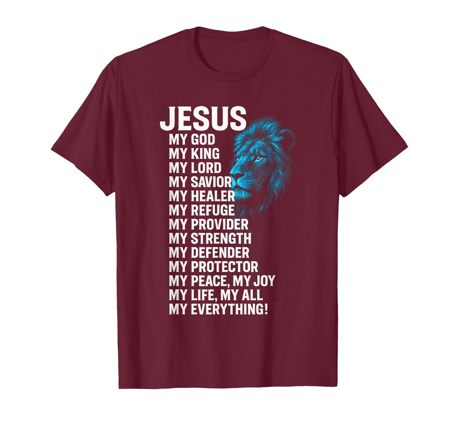 Jesus - Lion Christian King Lord Savior Faith T-Shirt