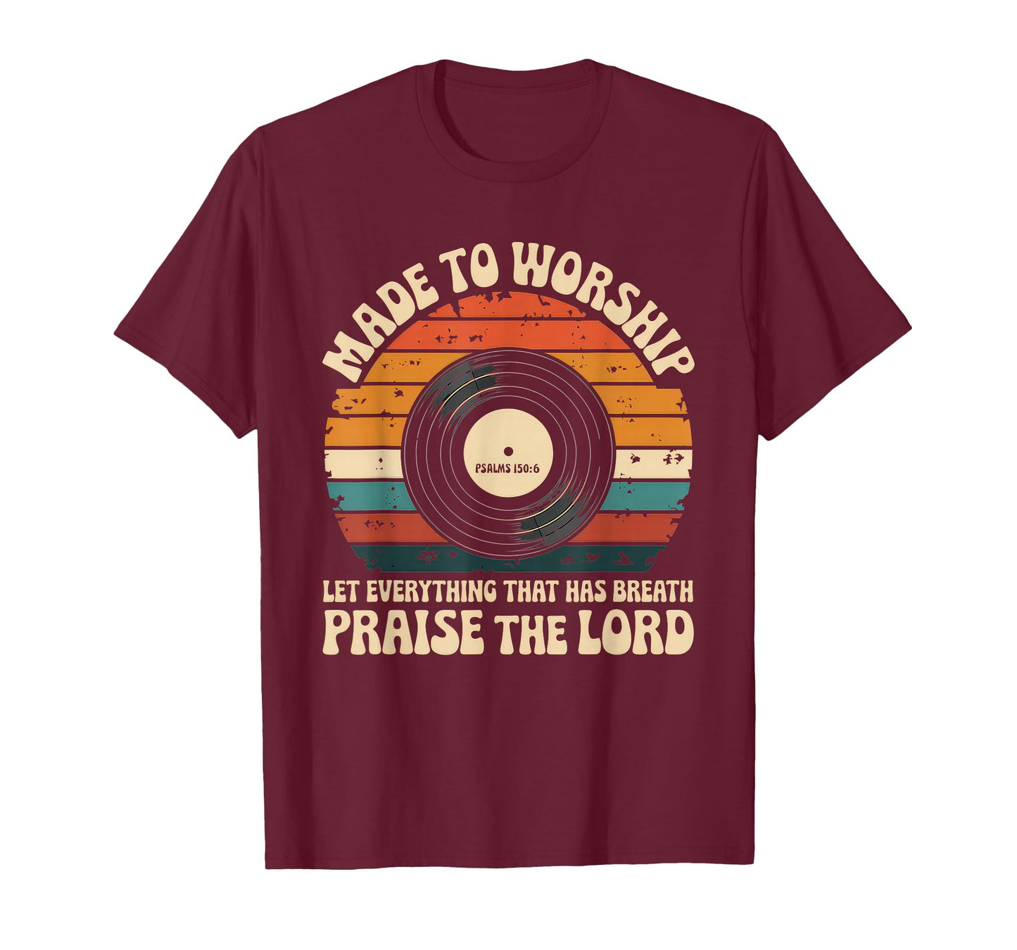 Worship Tshirt Christian Music Retro Cassette Psalms 150:6 T-Shirt