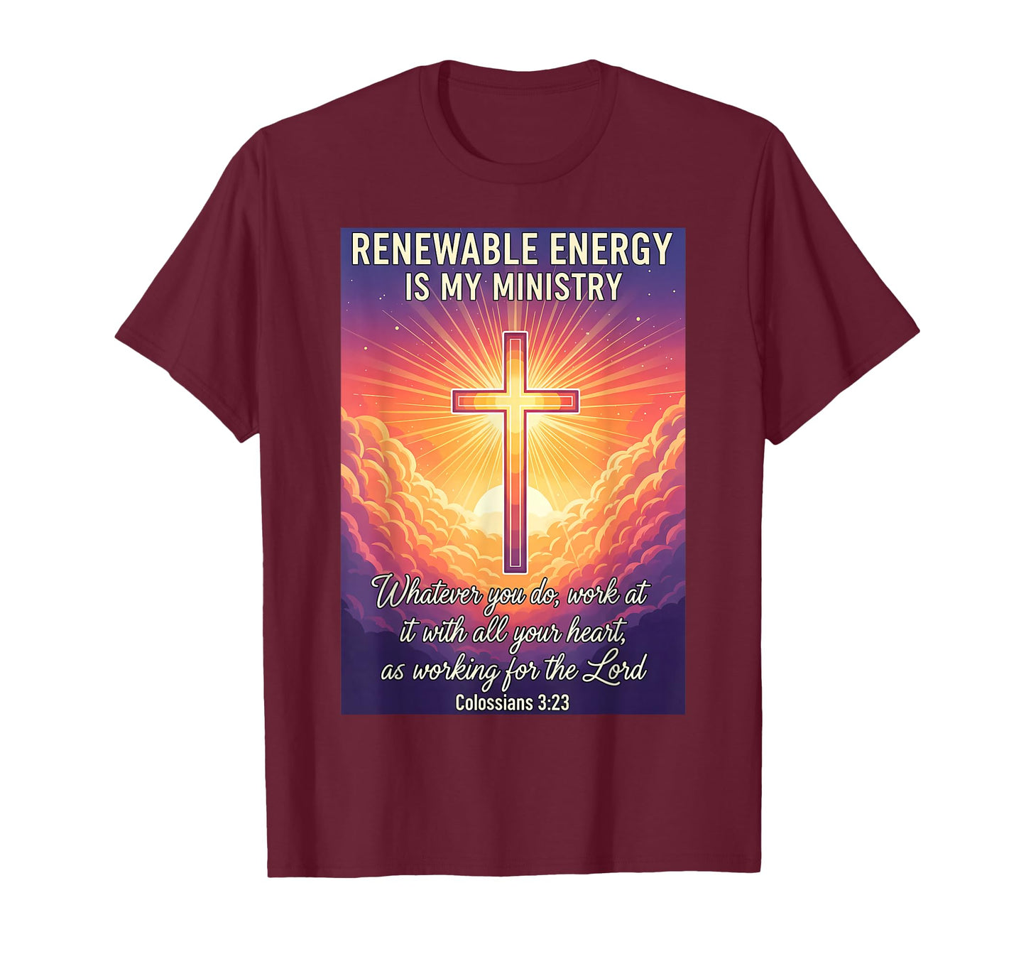 Christian Renewable Energy is My Ministry Specialist Jesus T-Shirt