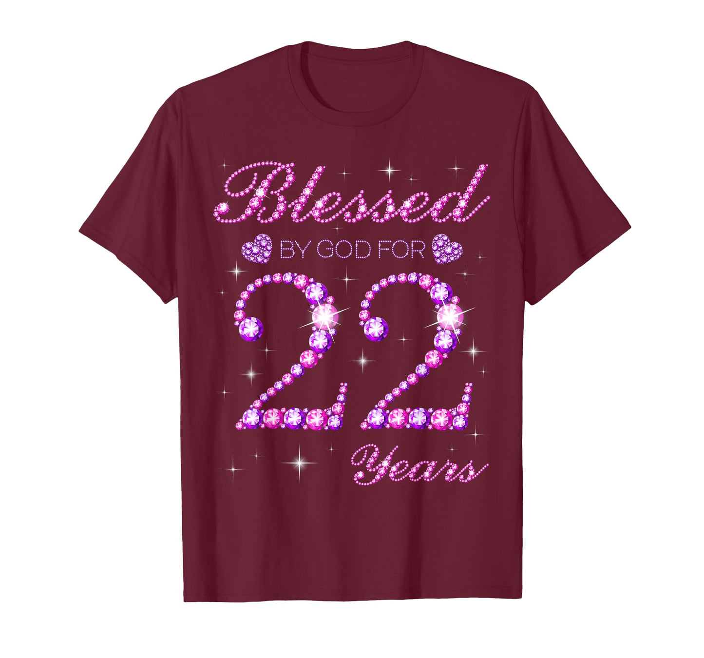 Blessed by God for 22 Years Old 22nd Birthday Party T-Shirt