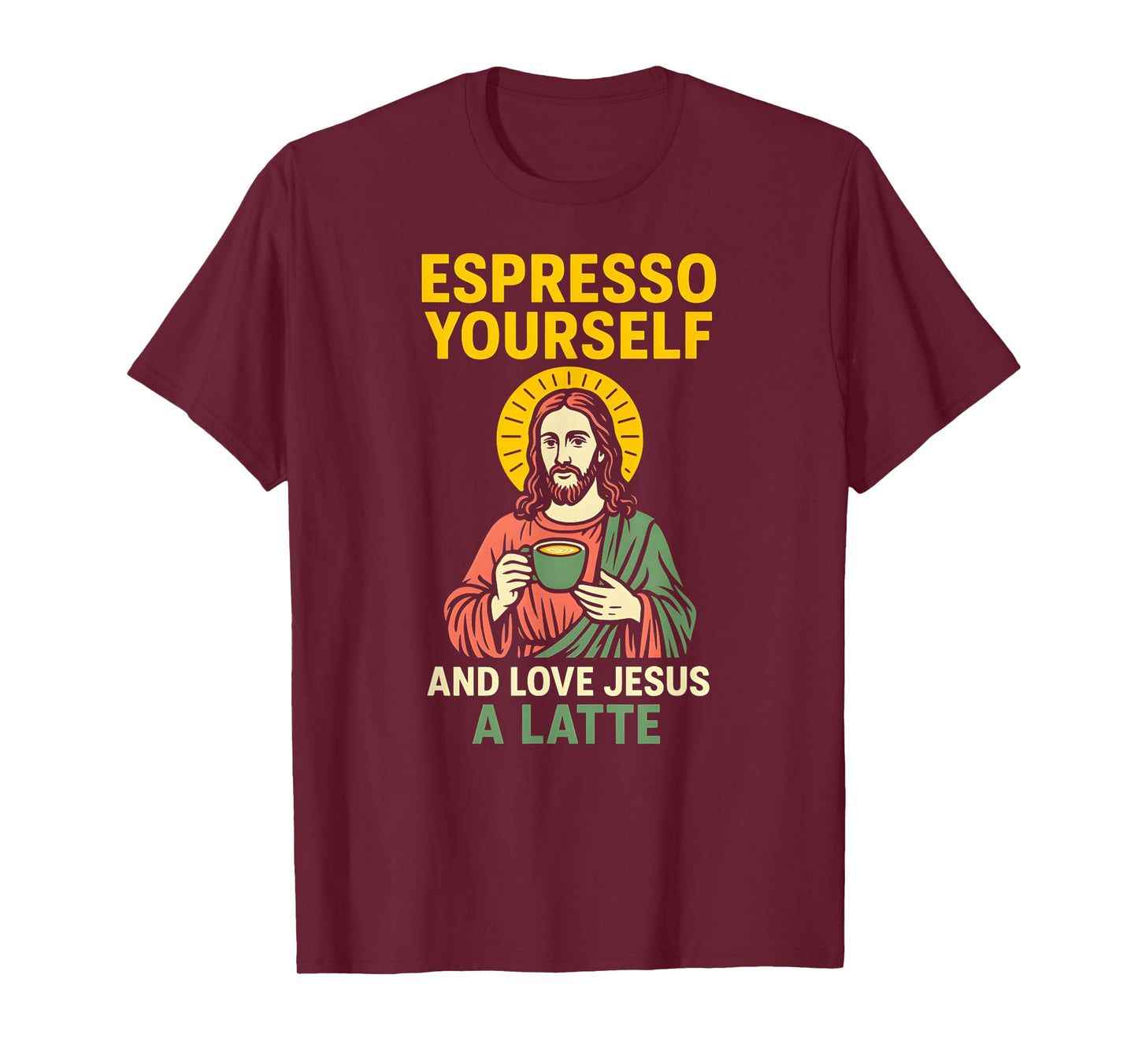 Jesus Pun Espresso Yourself Fun Womans Christian Faith T-Shirt